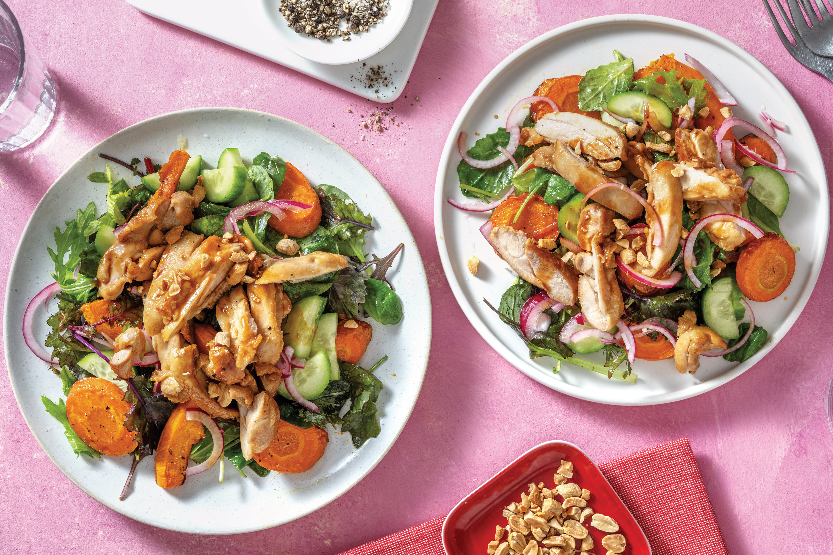 Teriyaki Chicken & Roast Pumpkin Salad