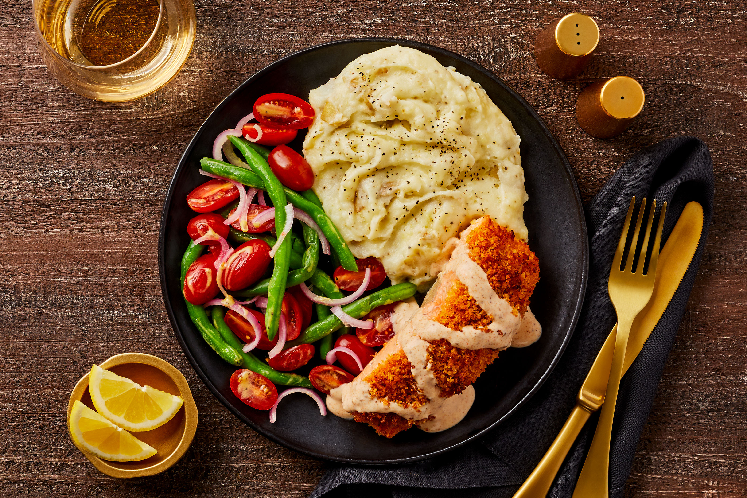 Old Bay Panko-Crusted Salmon