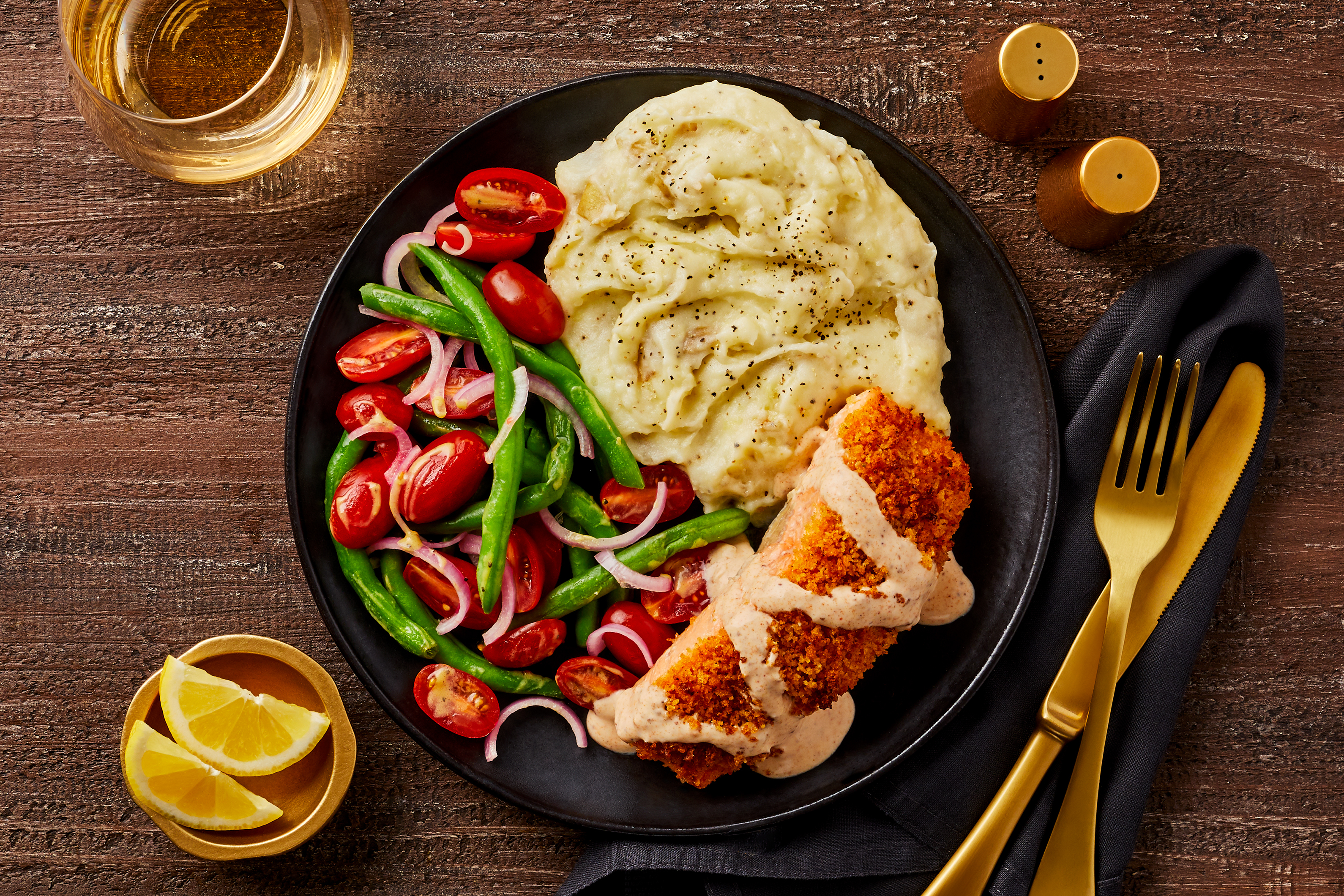 Old Bay Panko-Crusted Salmon