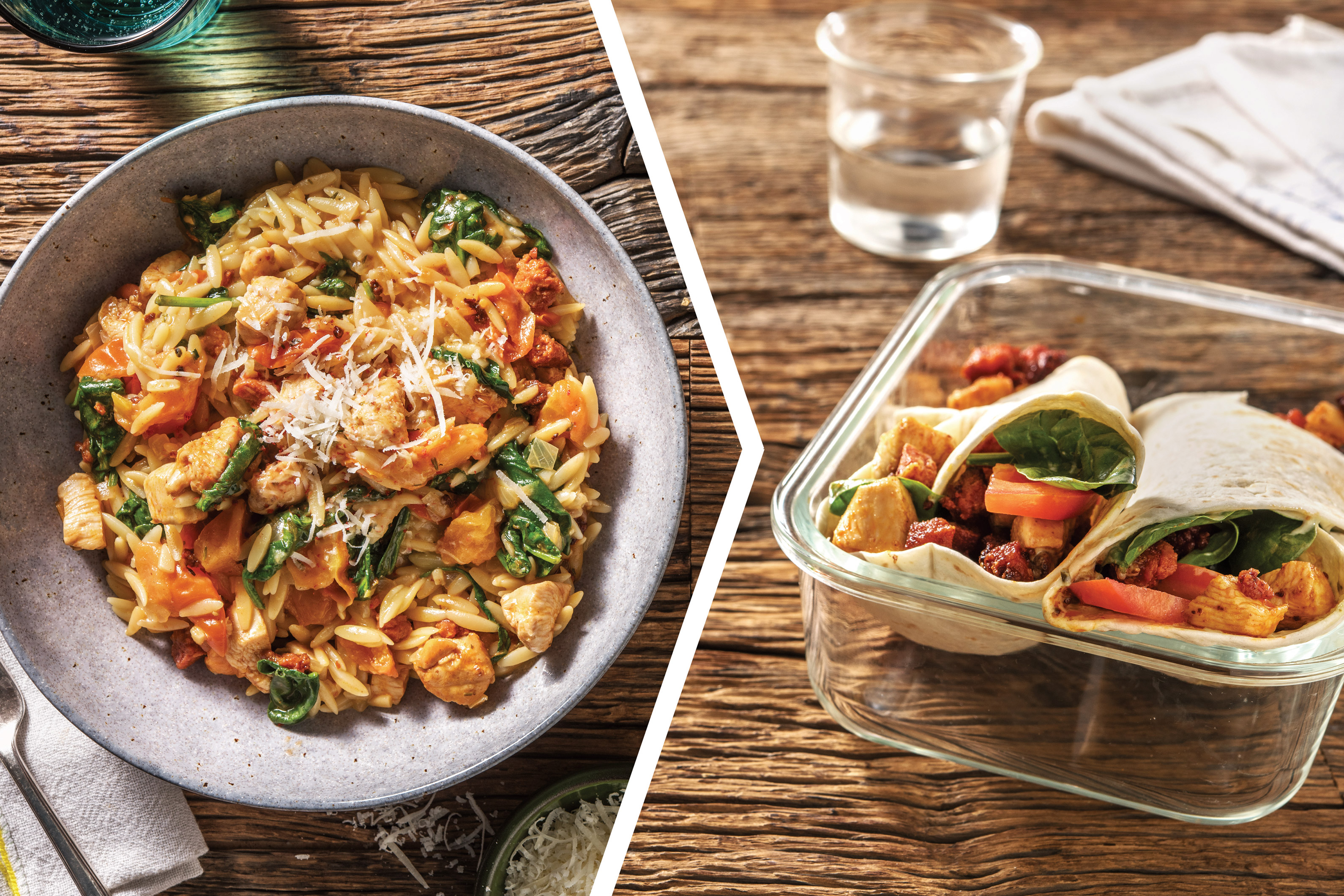 One-Pan Chicken, Chorizo & Cherry Tomato Risoni for Dinner