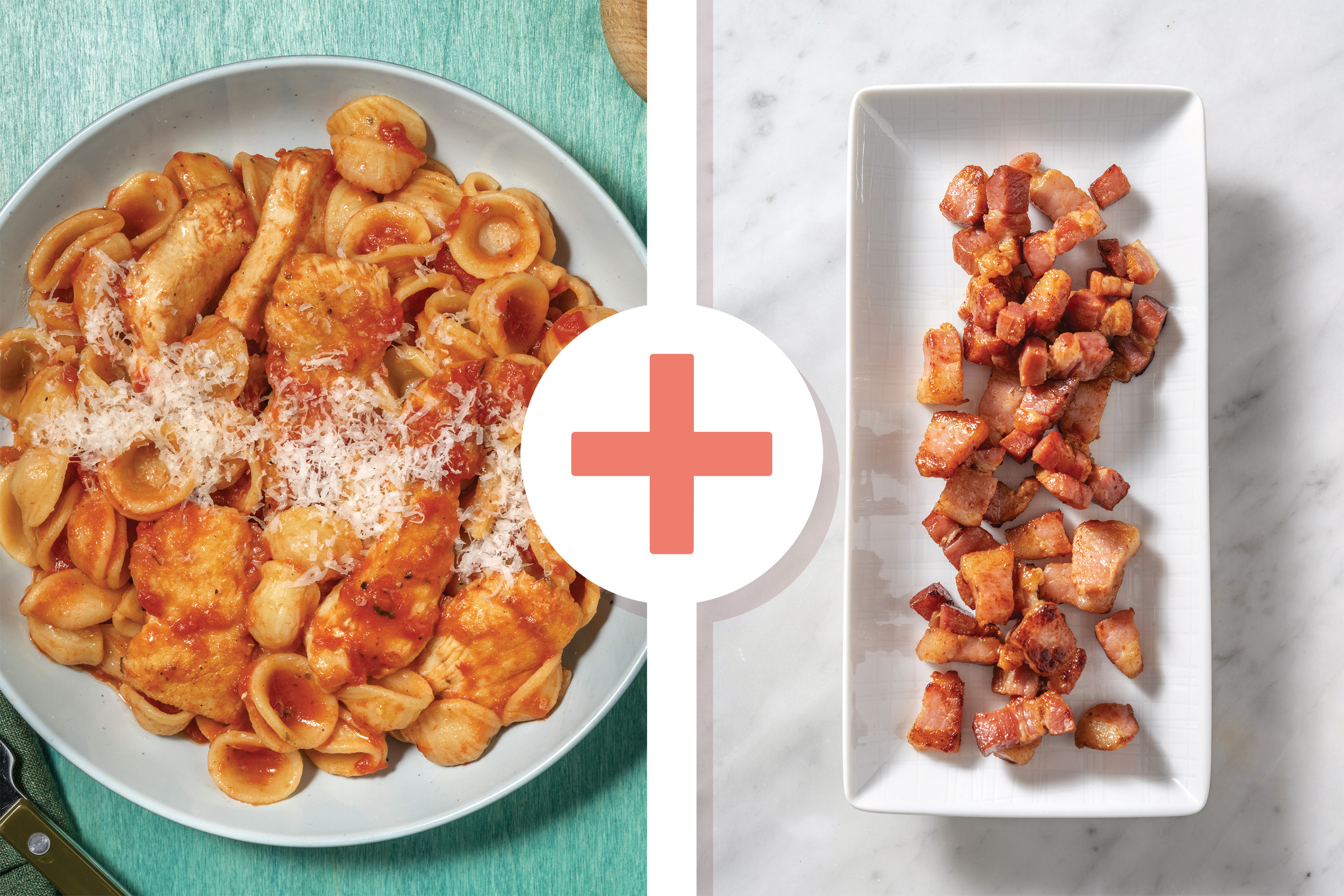 One-Pot Chicken, Bacon & Olive Orecchiette