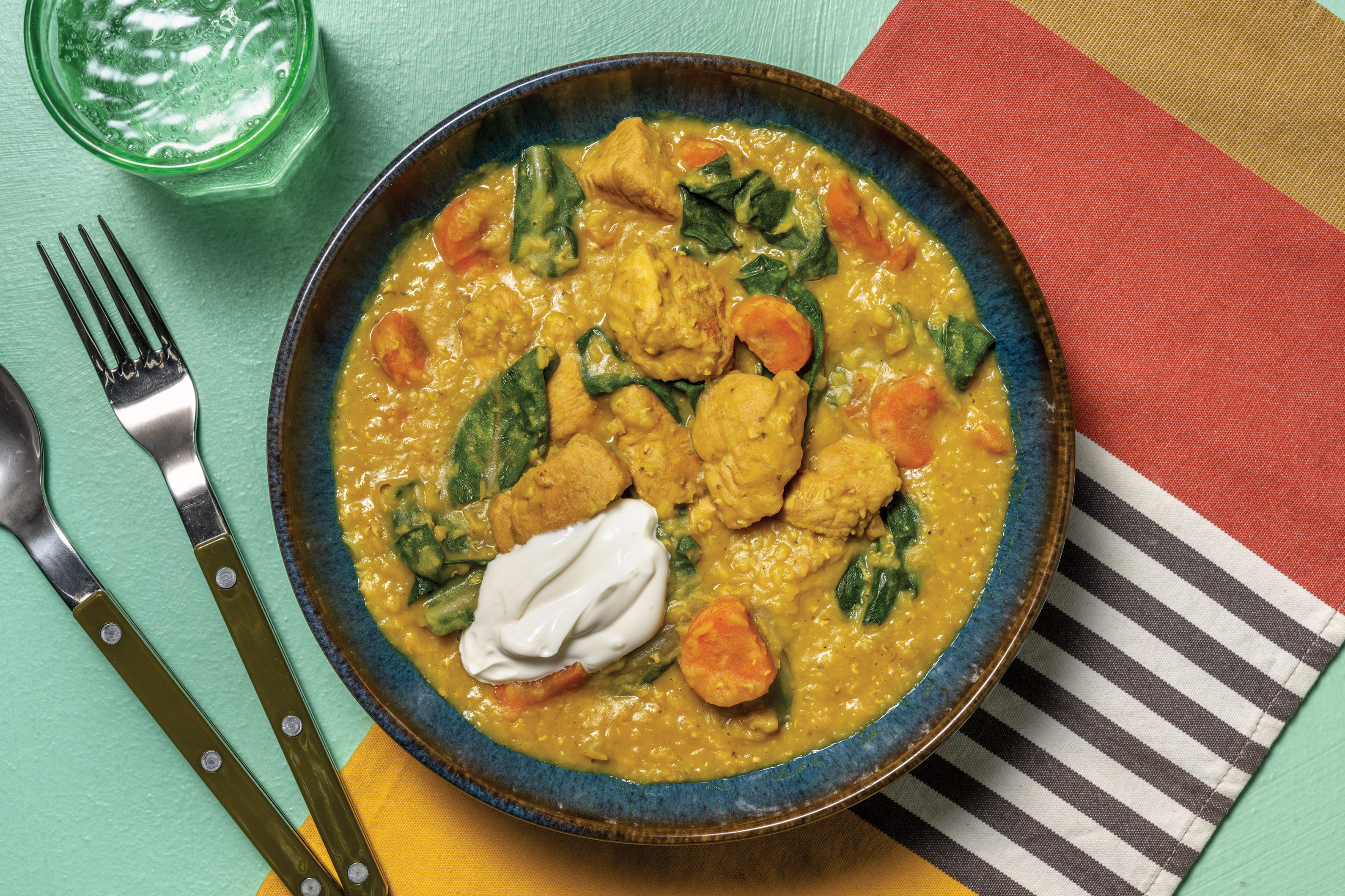 One-Pot Chicken & Silverbeet Dhal