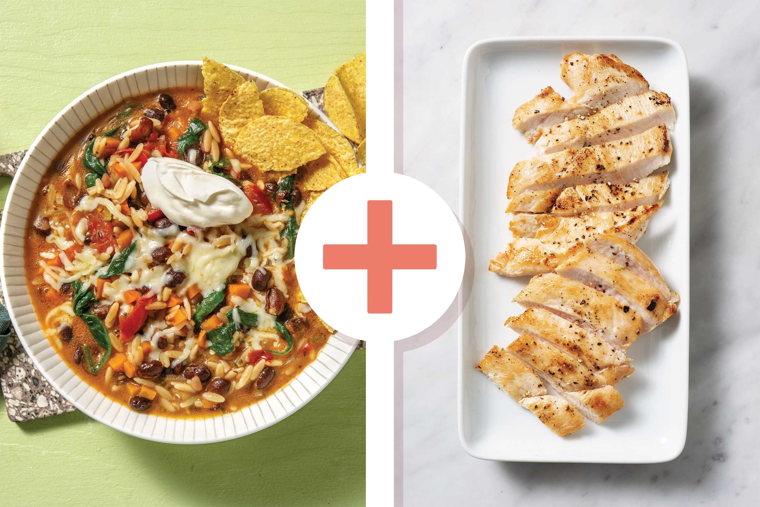 One-Pot Mexican Chicken, Black Bean & Risoni Soup