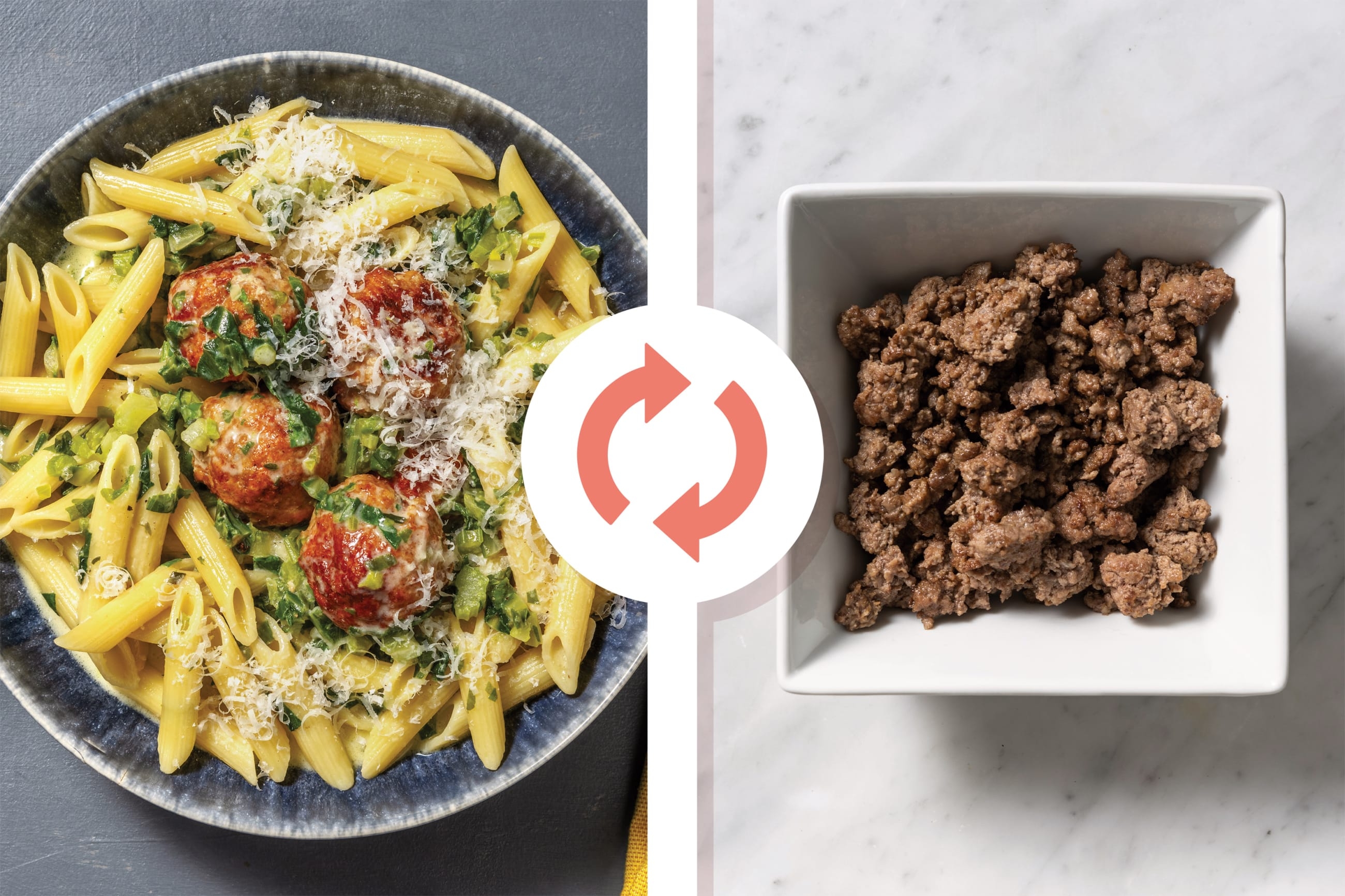 One-Pot Nostalgic Beef Meatball Penne