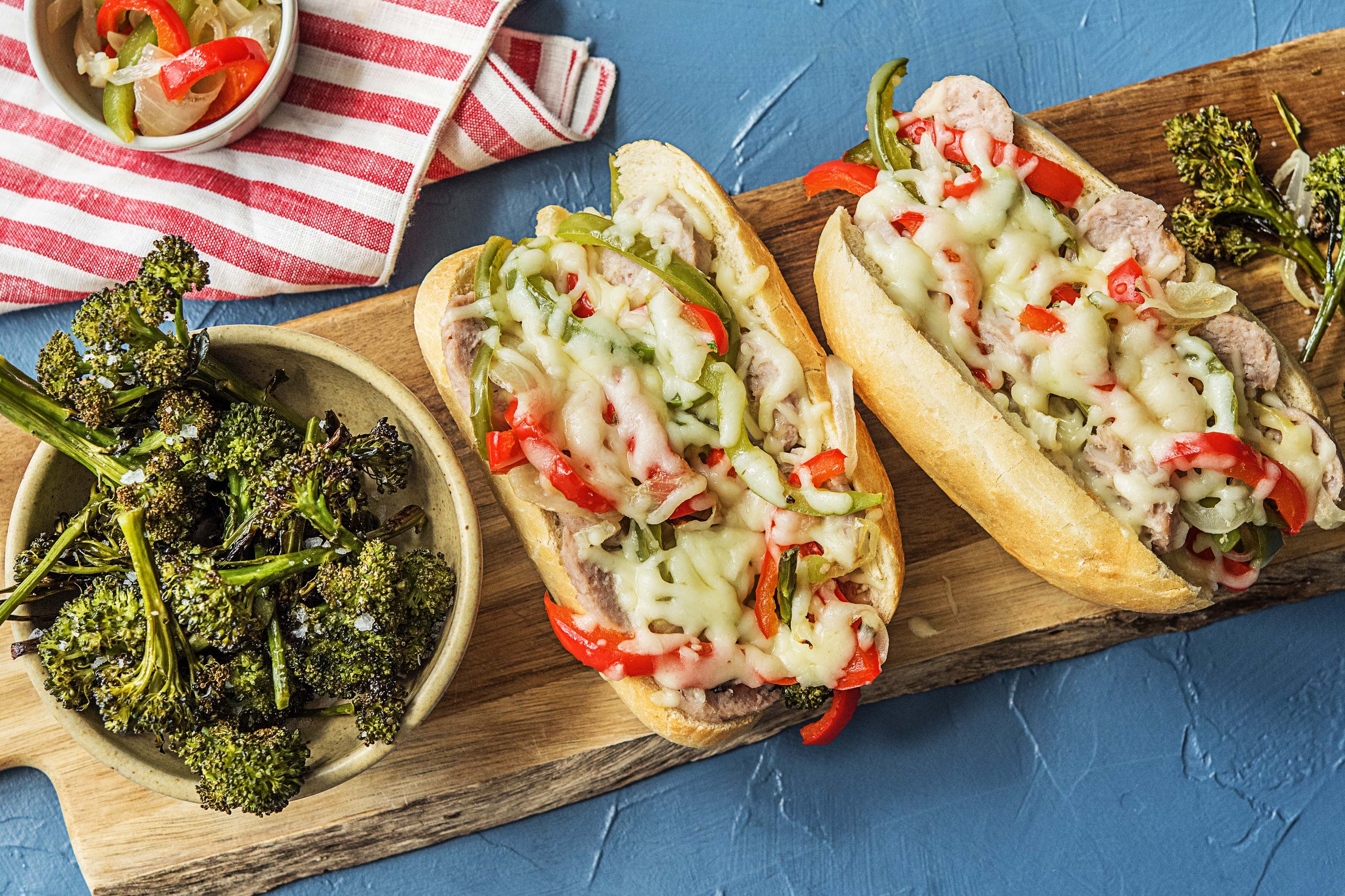 One-Sheet Sausage Hoagies