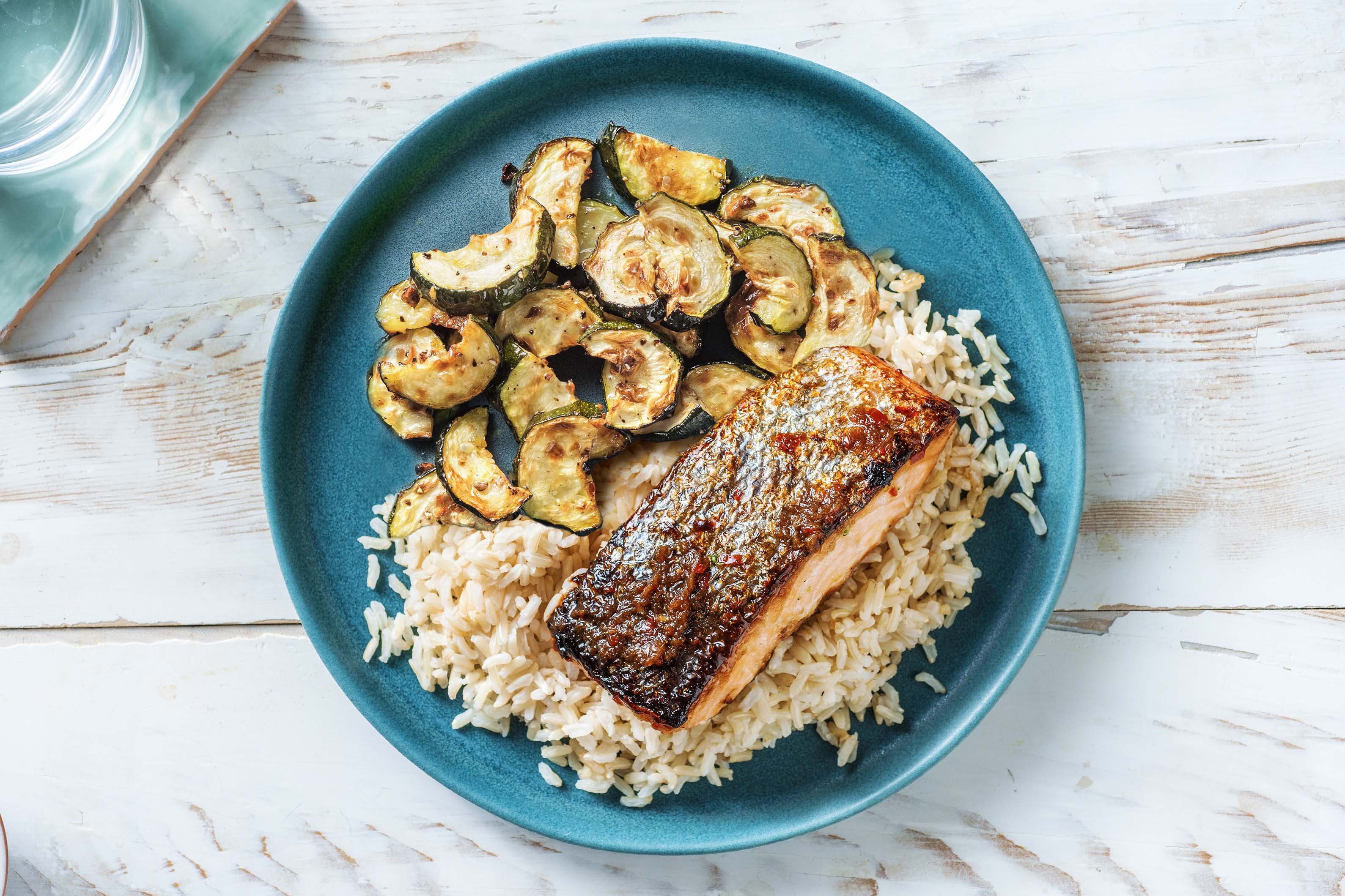 Oosters gemarineerde zalmfilet