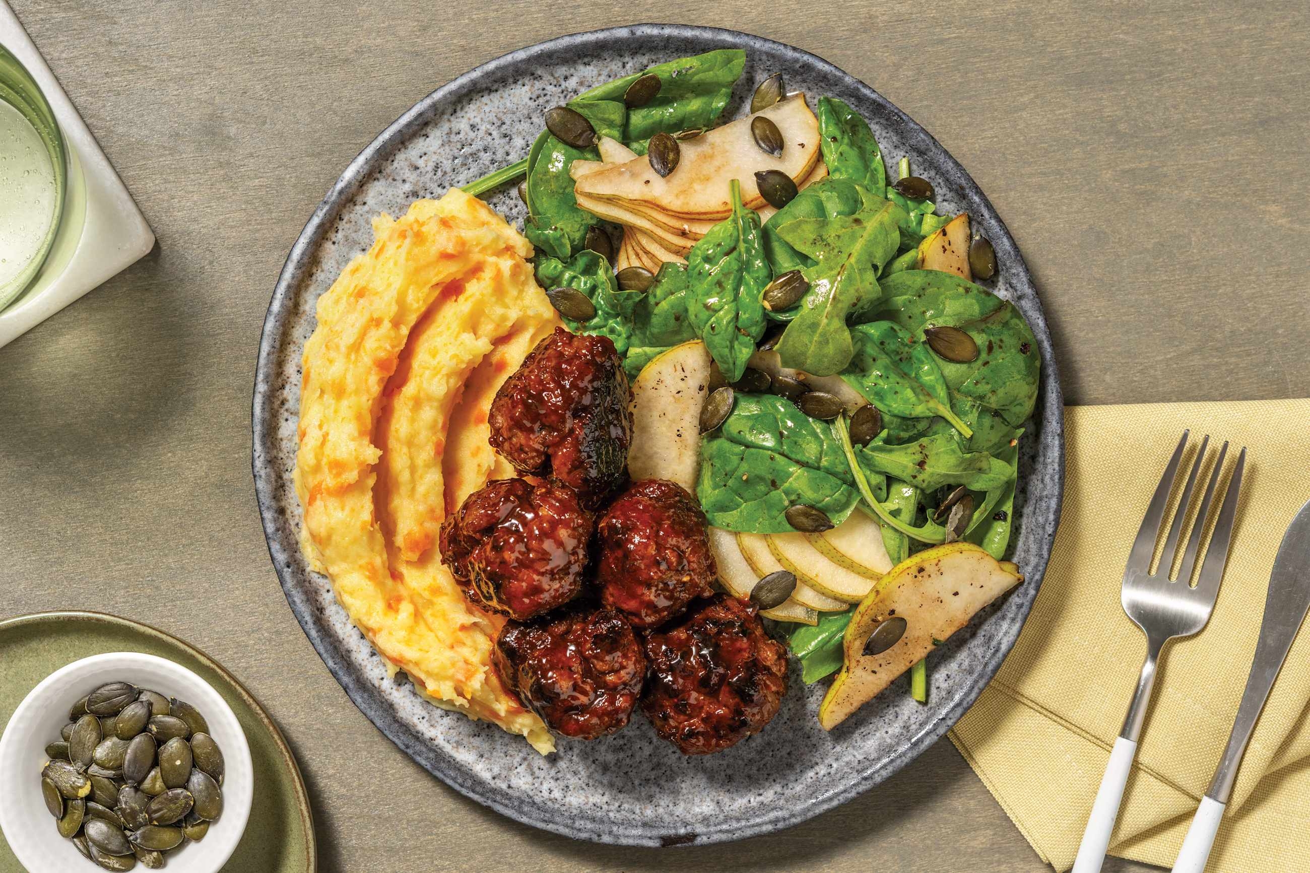 Oregano & Caramelised Onion Beef Meatballs