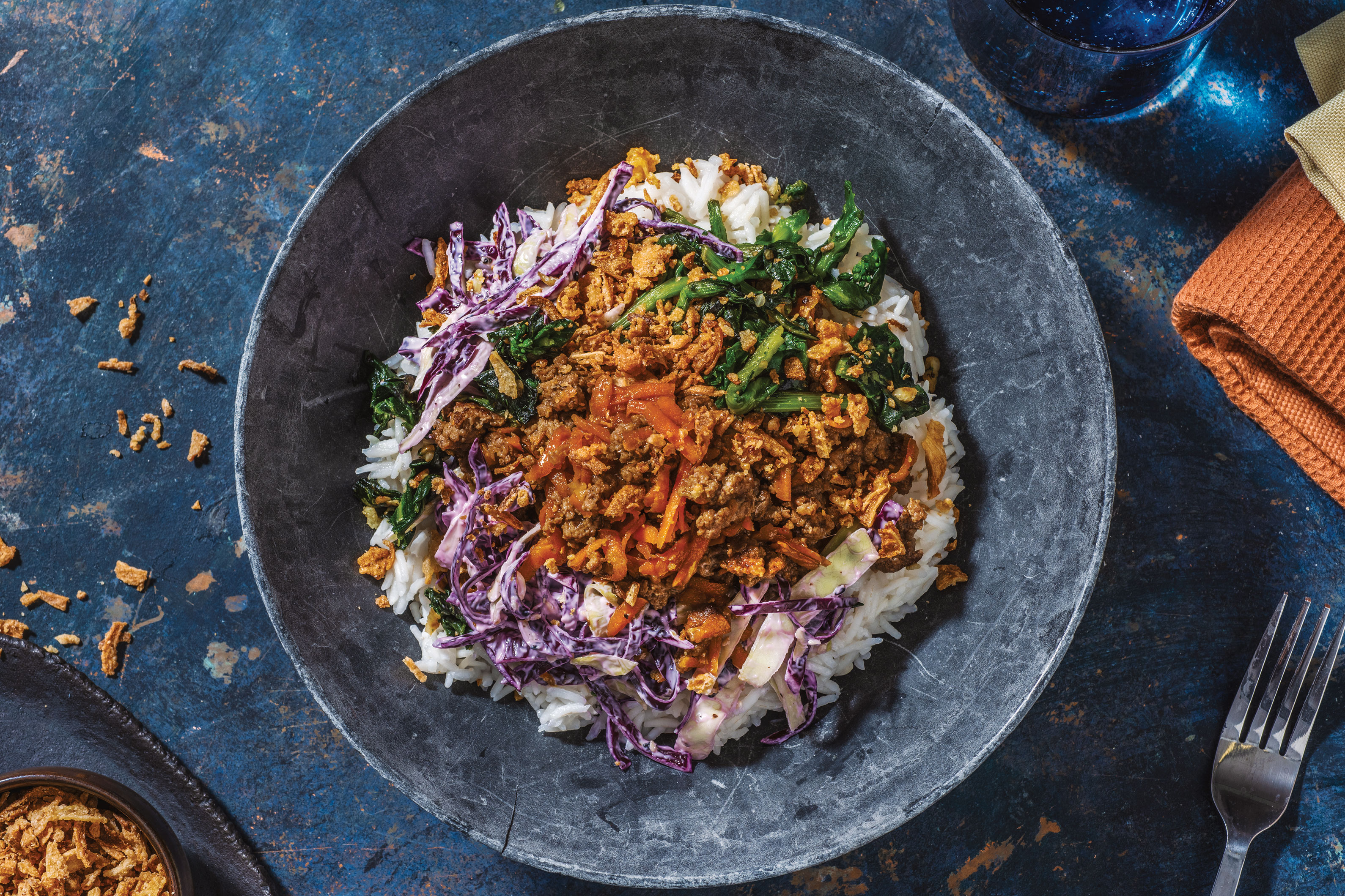 Honey-Soy Beef & Garlic Rice Bowl