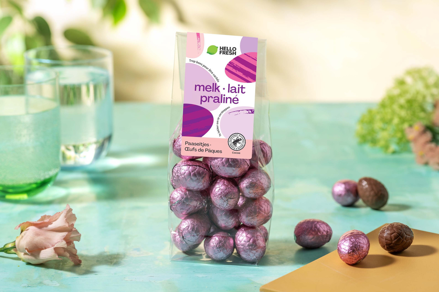 Œufs de Pâques chocolat au lait praliné