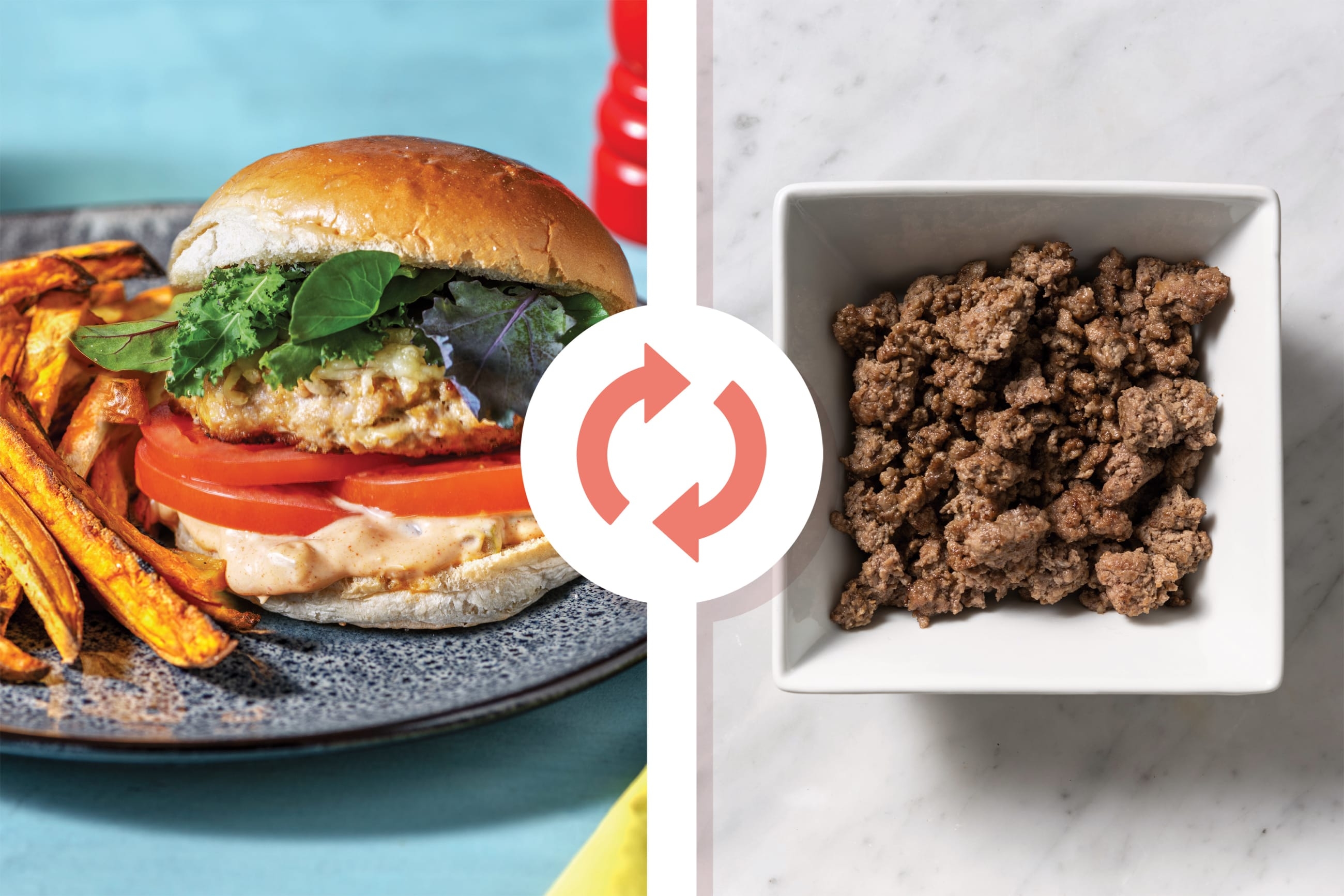 Paddy's Cheesy Spiced Beef Burger