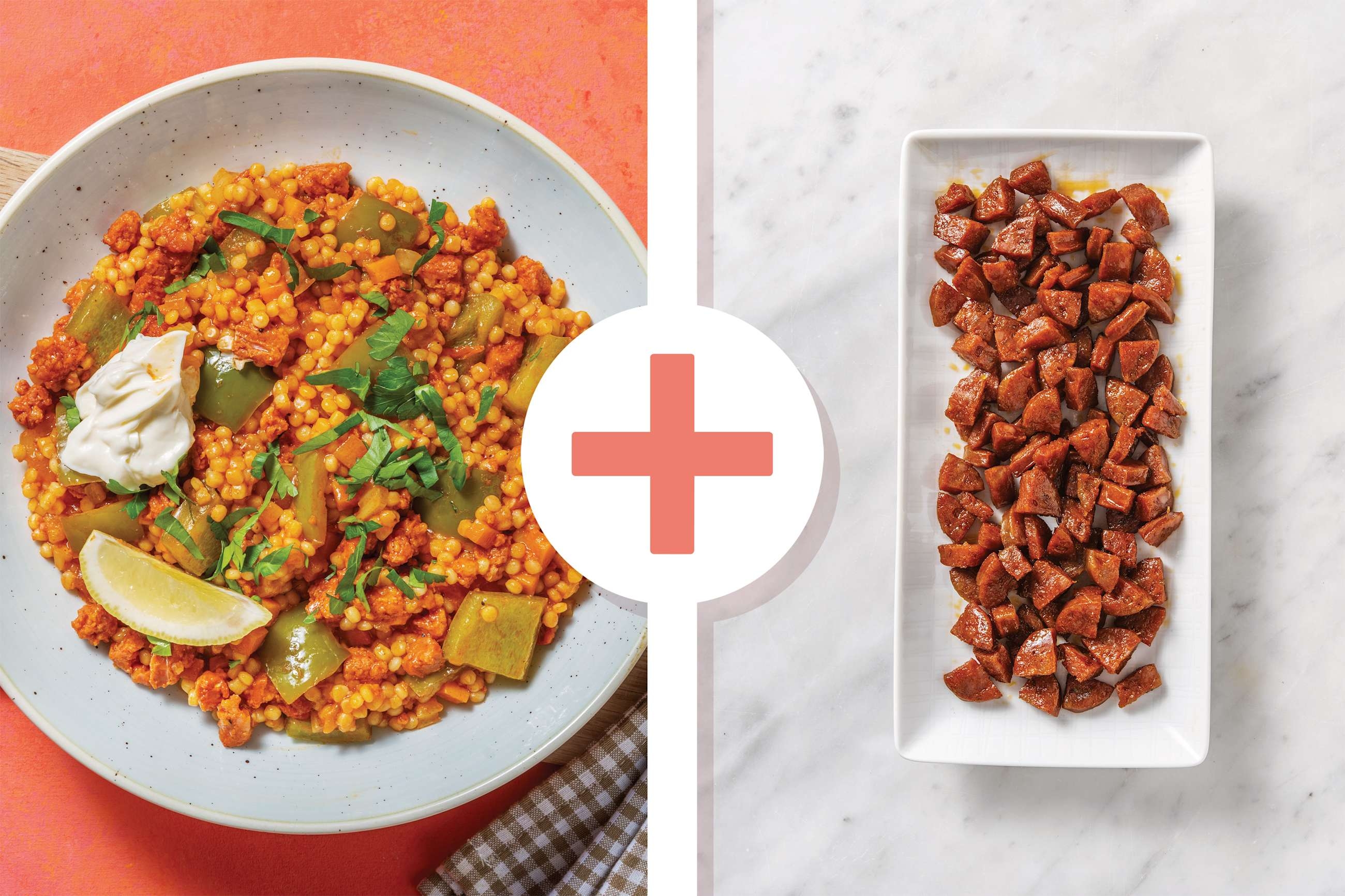 Paella-Style Double Chorizo Pearl Couscous