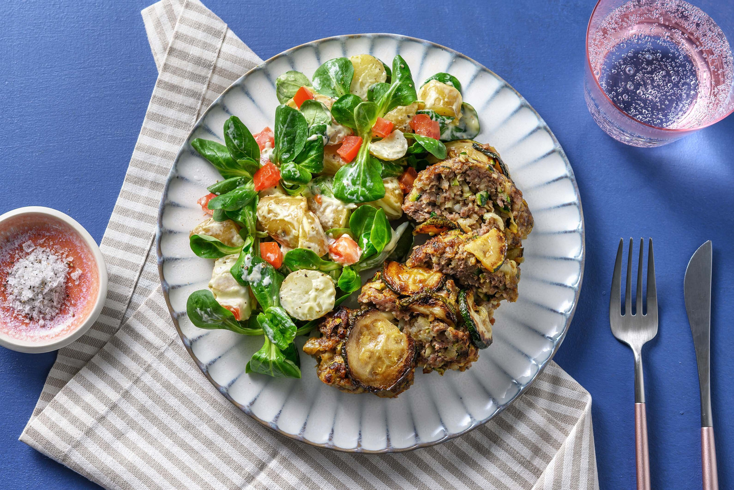 Courgette-gehaktbrood