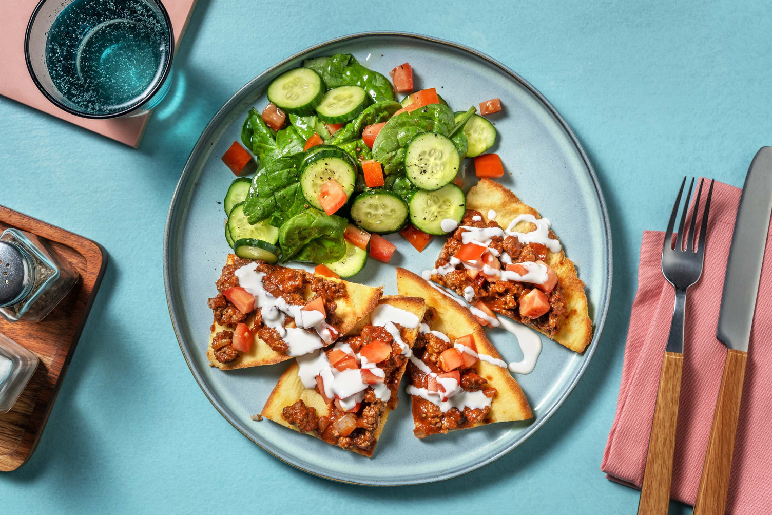 Pains plats à l’agneau façon turque