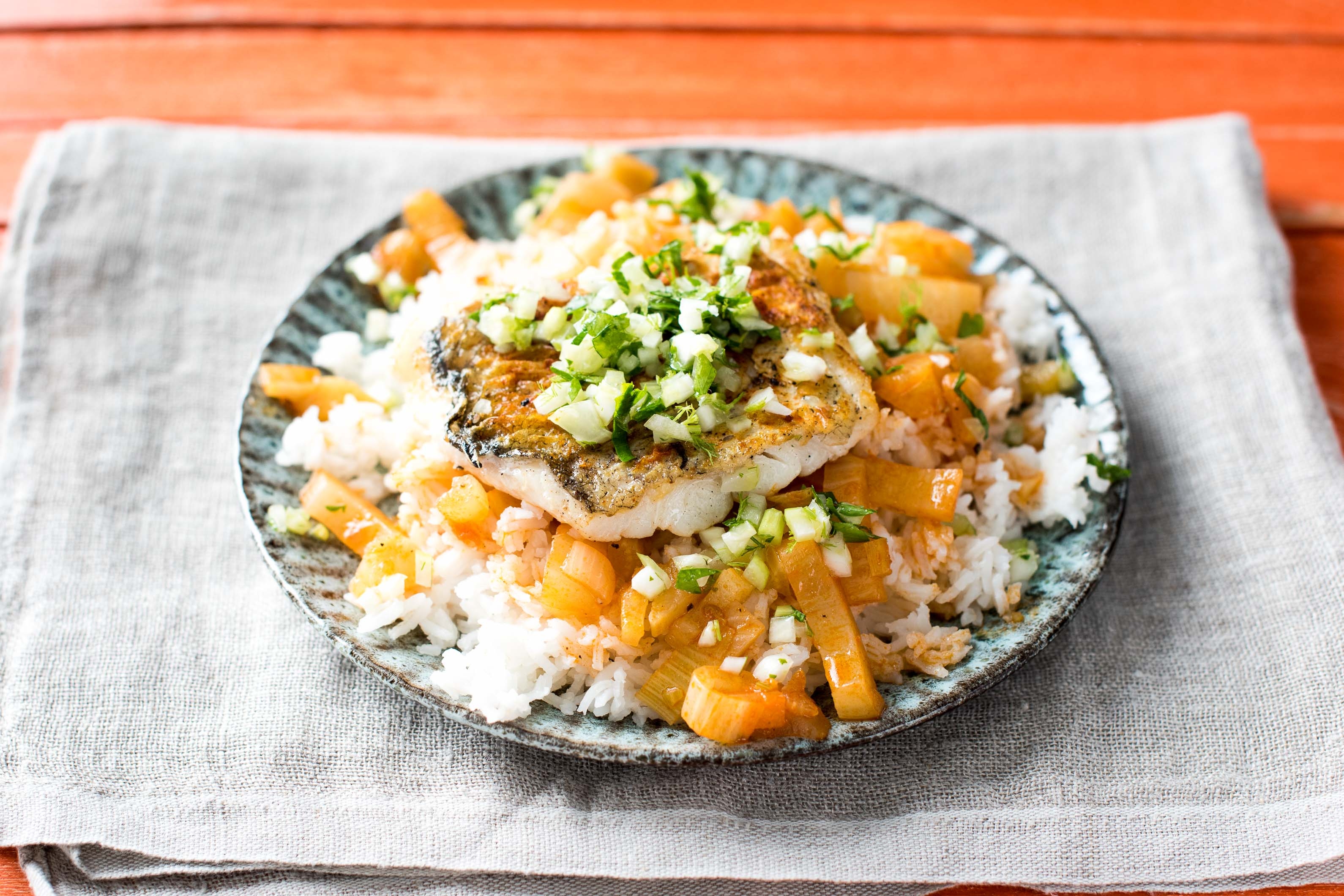 Pan Fried Paprika Cod and Fennel Moqueca