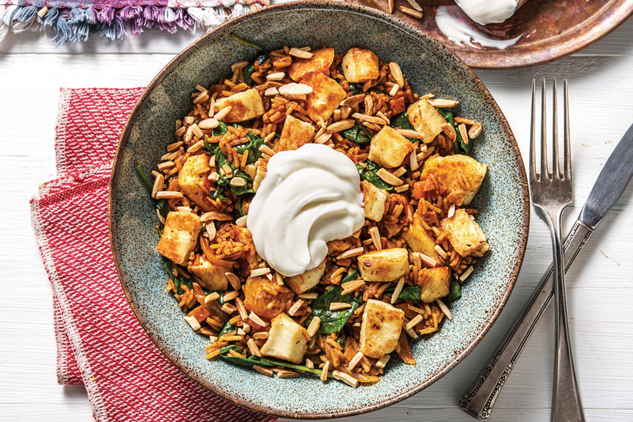 Indian Paneer Cheese Biryani