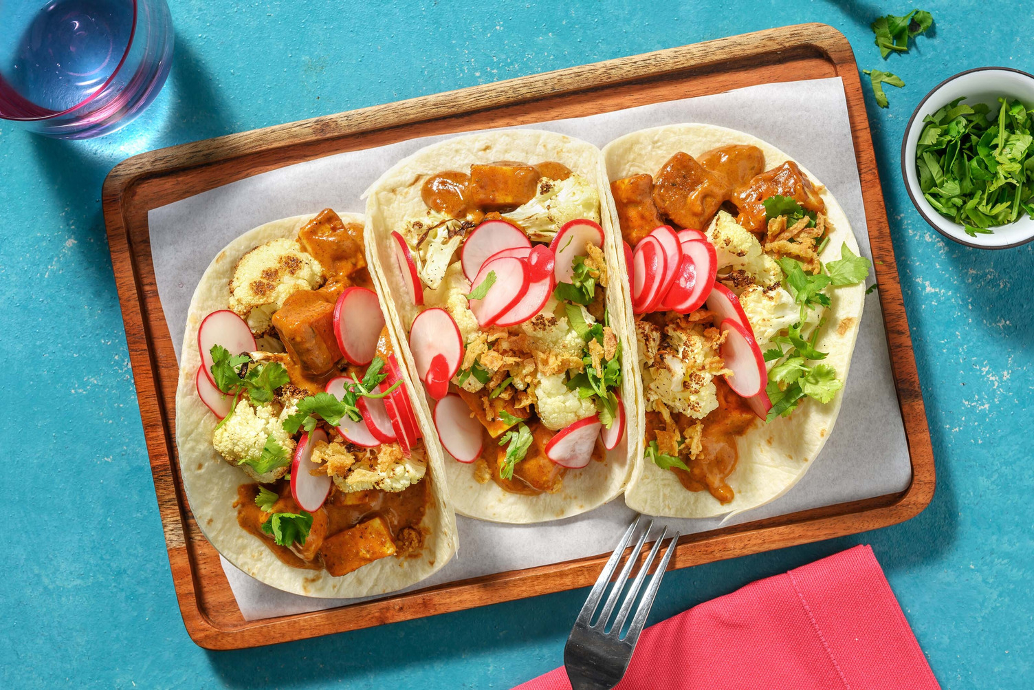 Paneer Tikka Masala Tacos