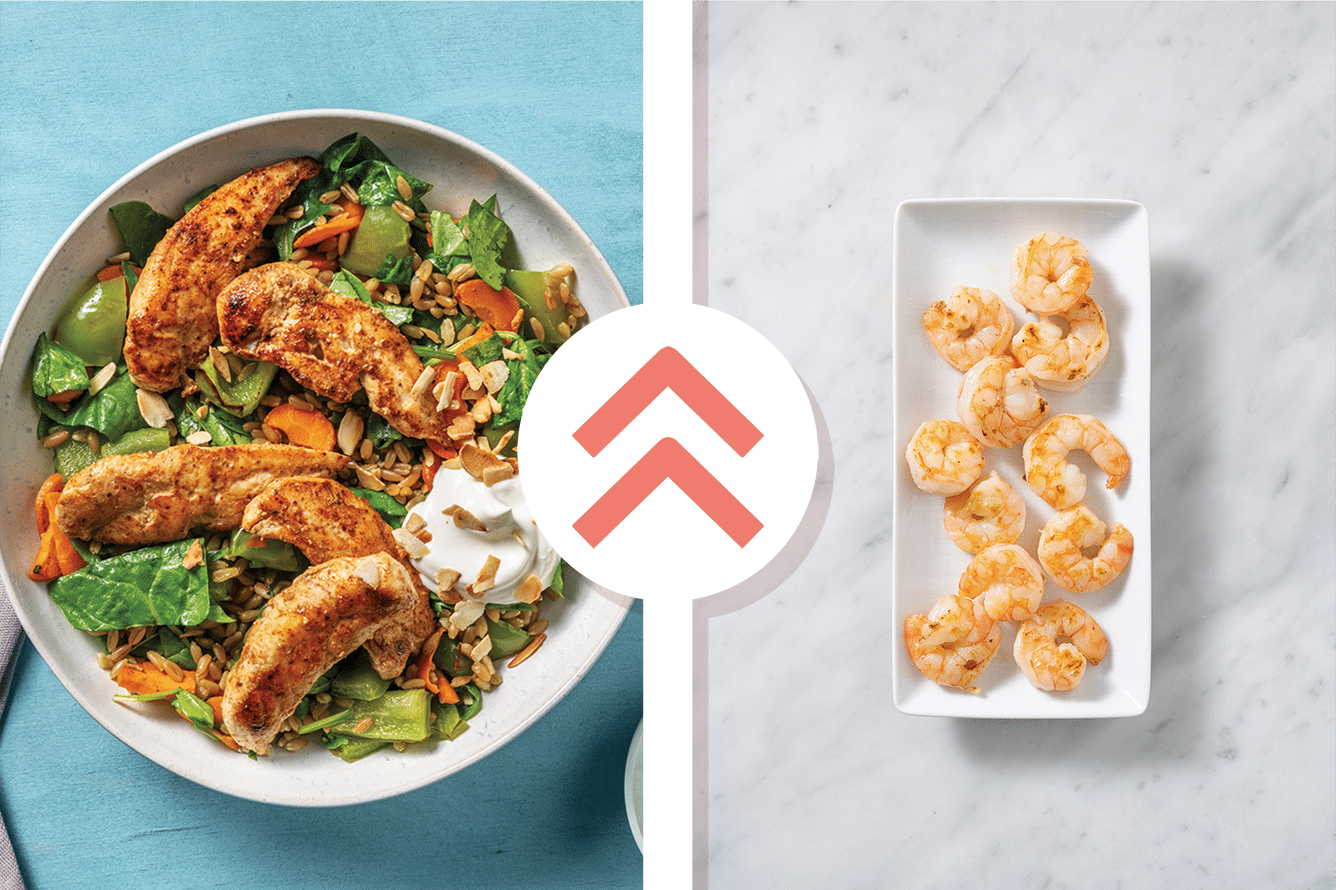 Nan's Prawns & Roast Veggie Freekeh