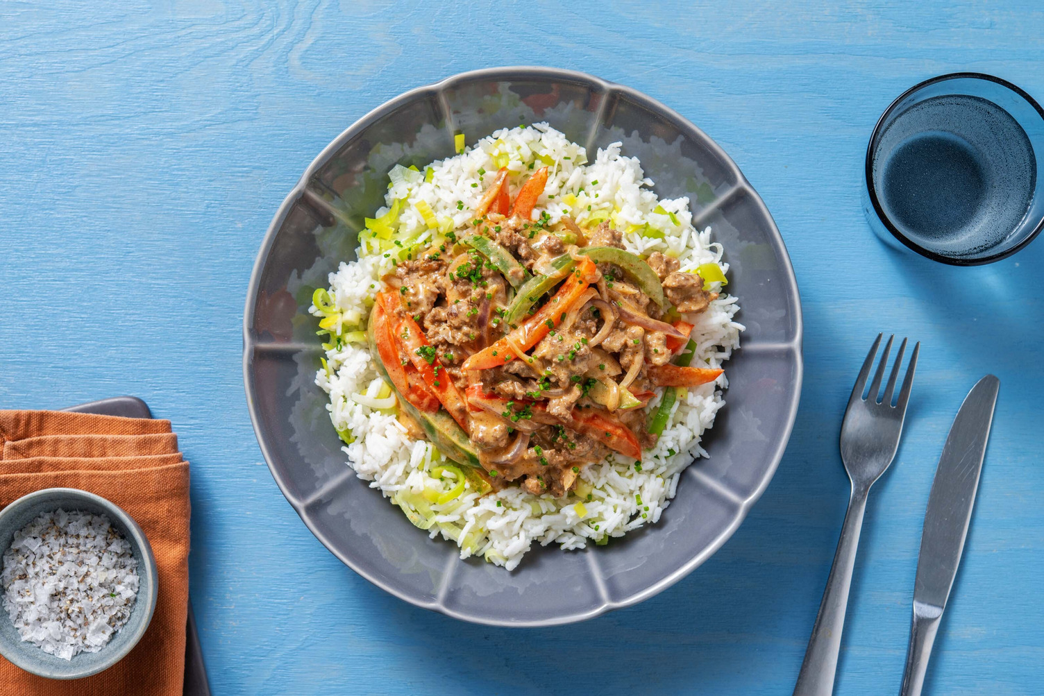 Peperoni-Rinderhack-Pfanne