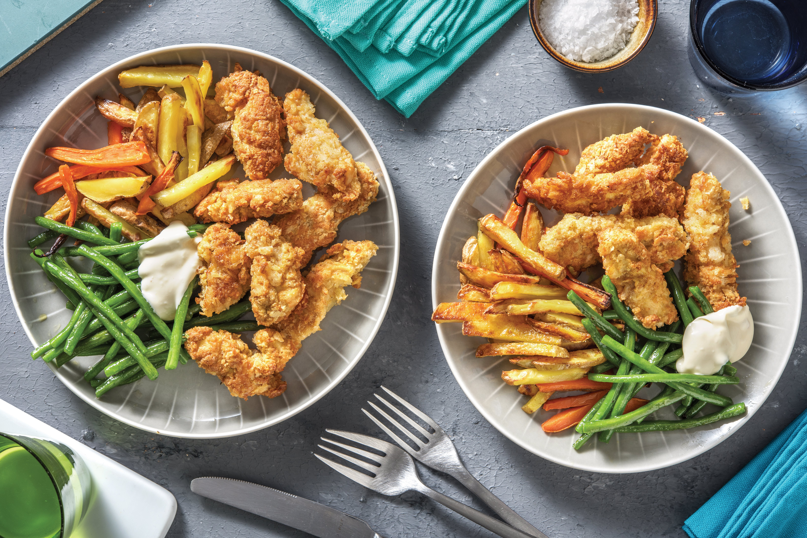 Parmesan-Crumbed Chicken Strips