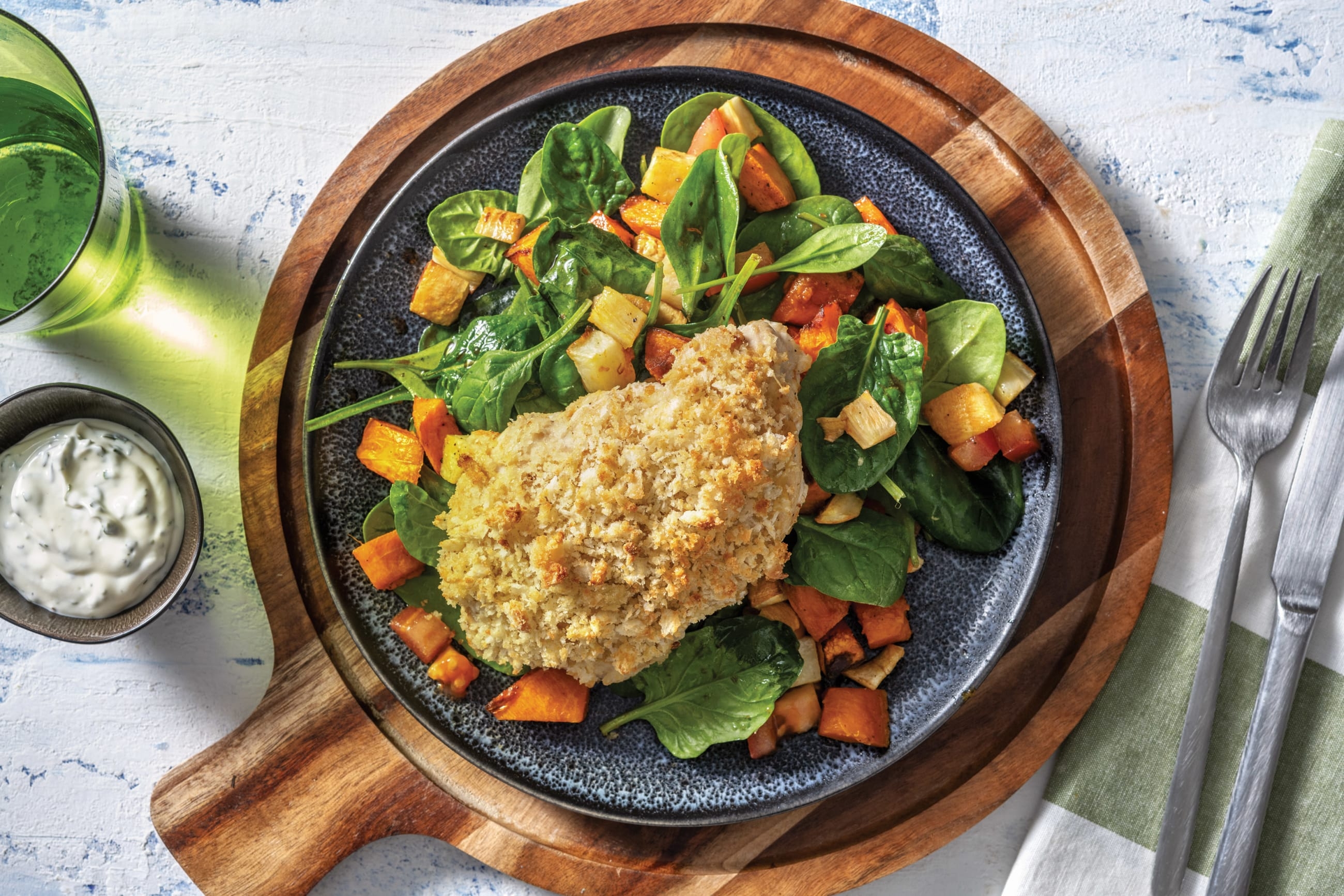 Parmesan & Mustard Crusted Chicken 