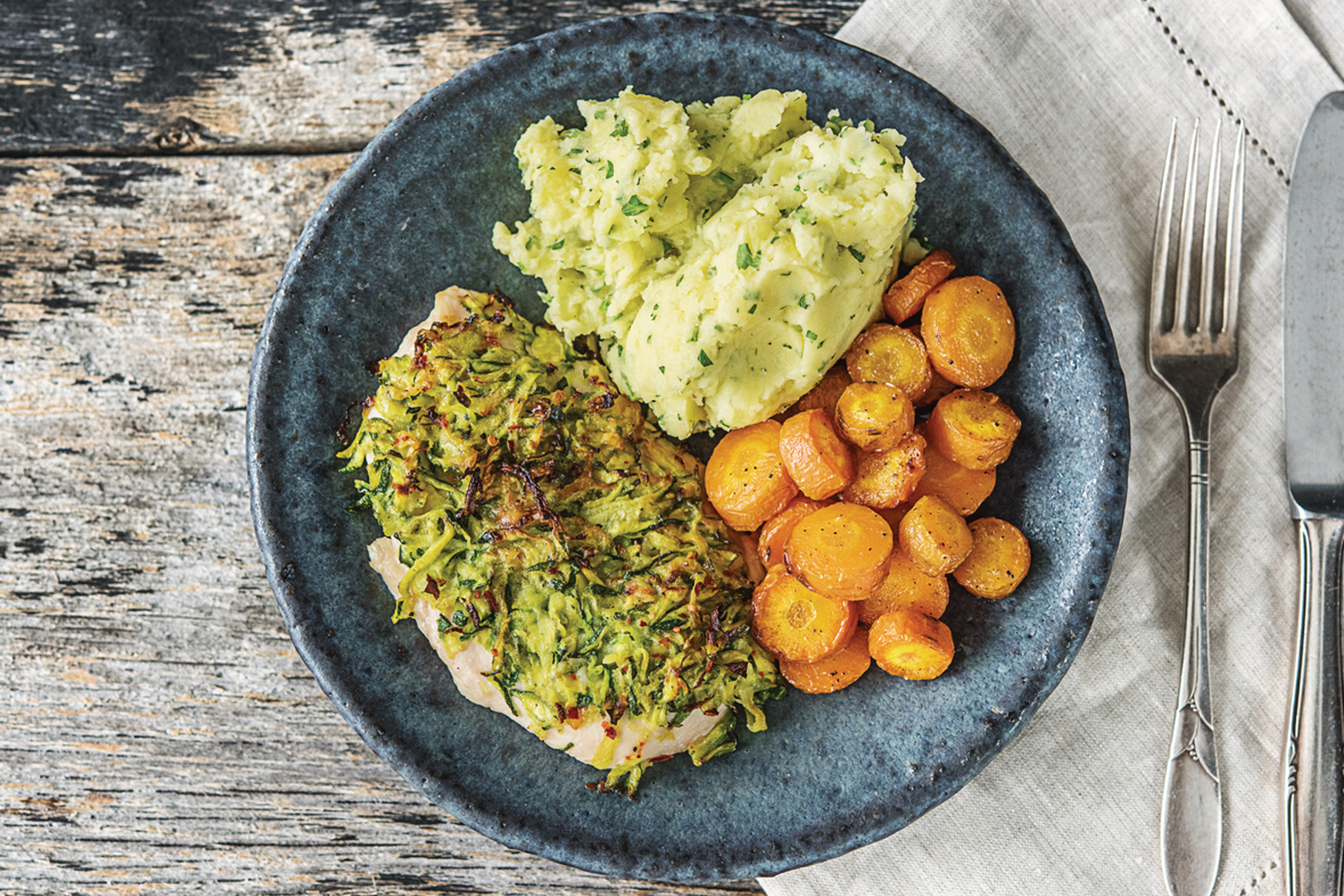 Parmesan & Zucchini Crusted Chicken