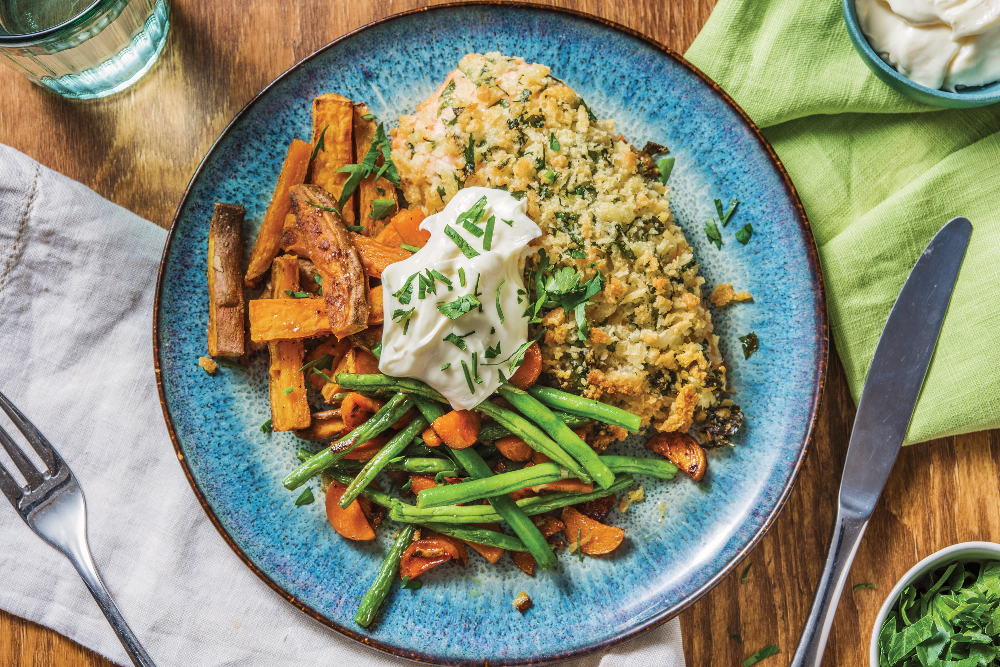 Parsley & Parmesan Crumbed Salmon