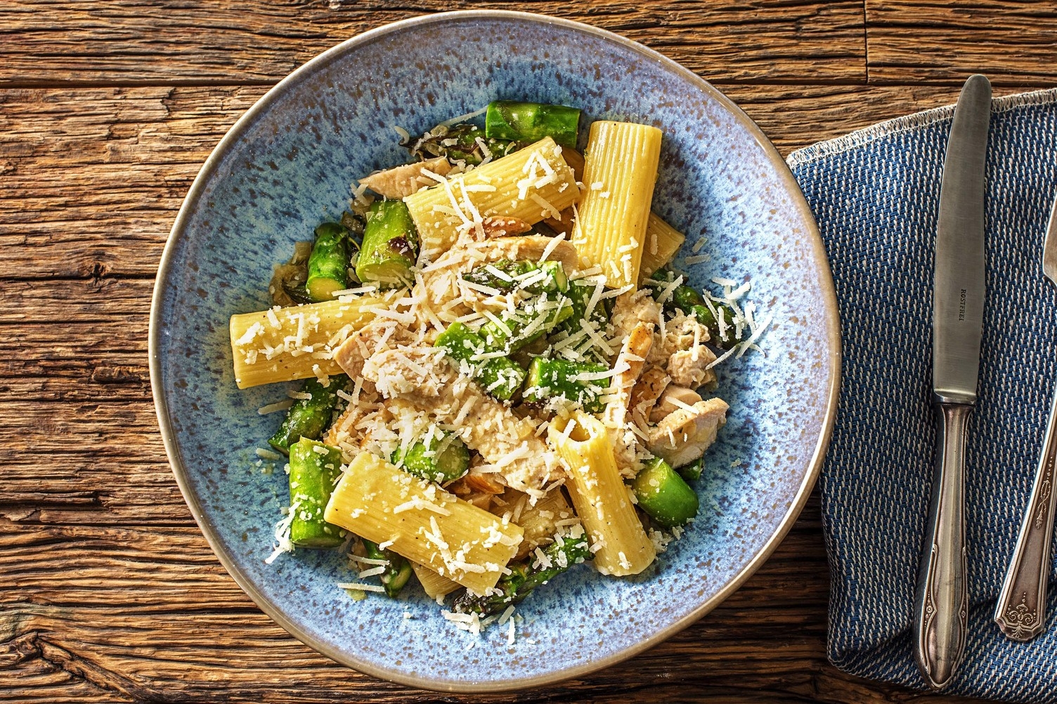 Pan-Seared Chicken Elicoidali