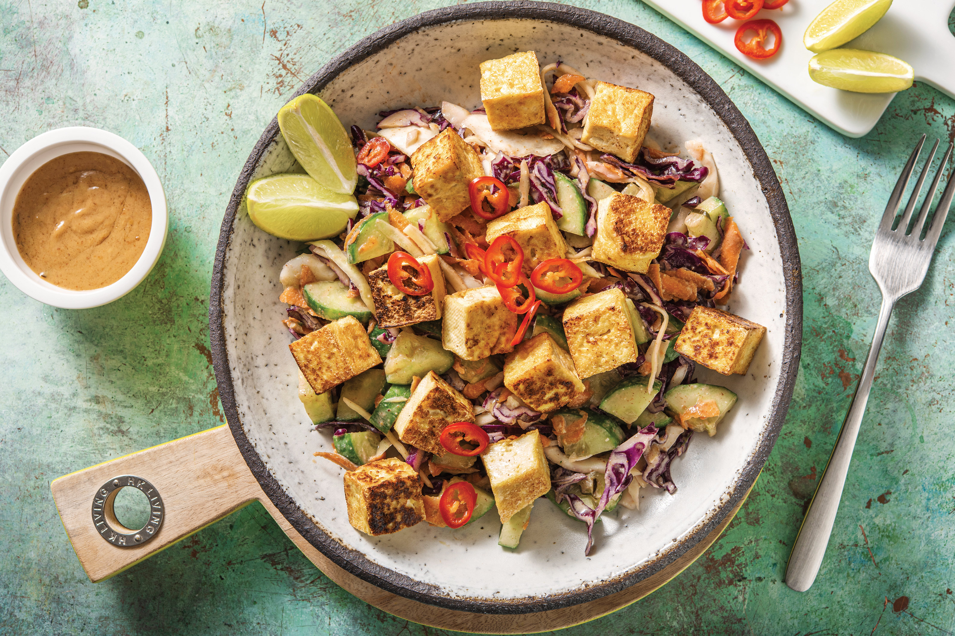 Peanut & Kaffir Lime Tofu Salad