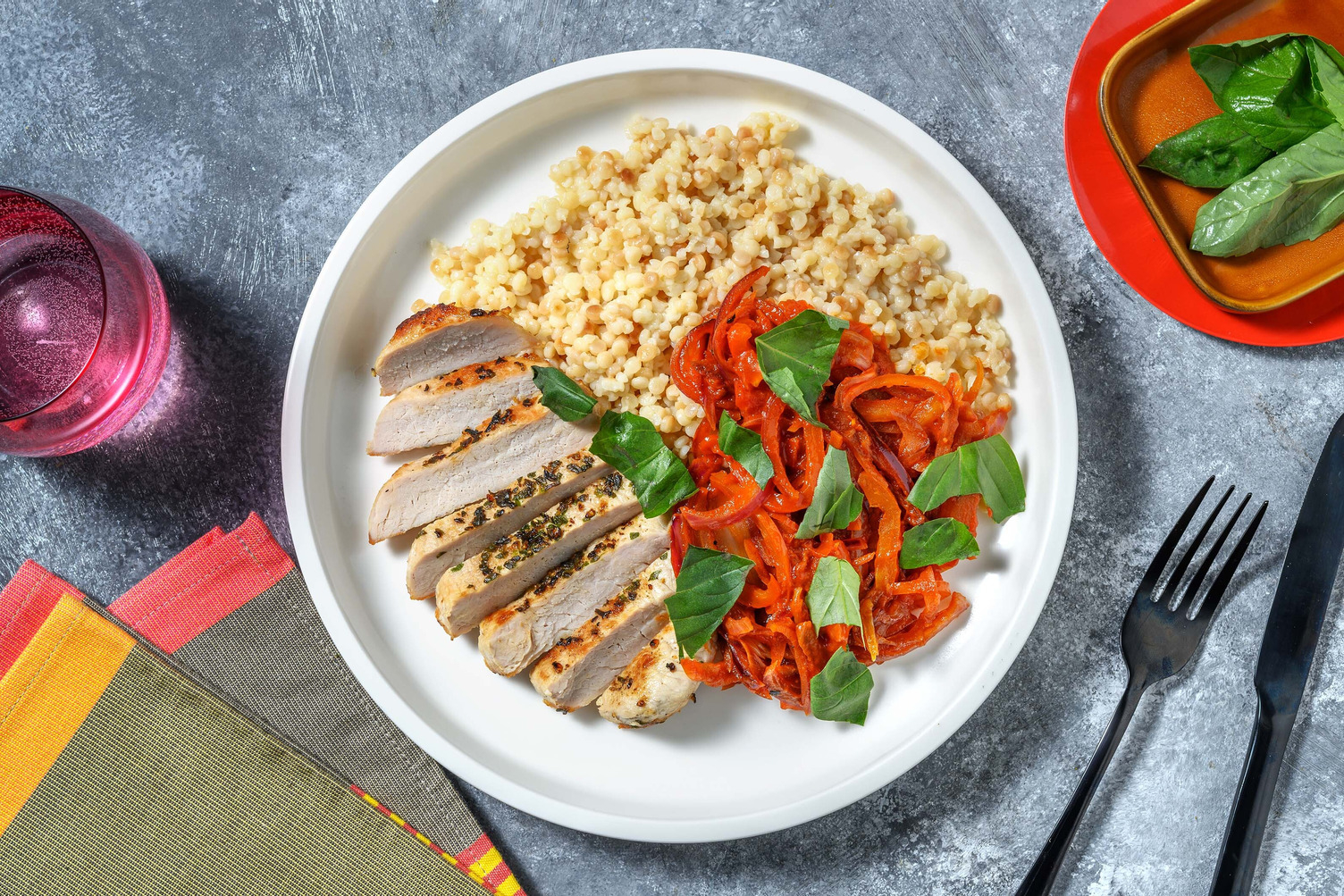 Peperonata au porc faible en calories