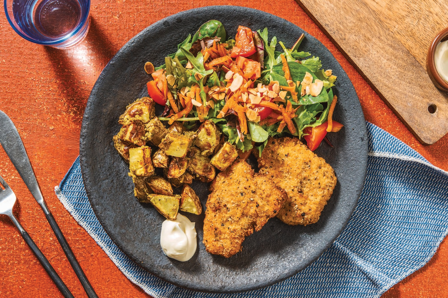 Parmesan Crumbed Pork Schnitzel