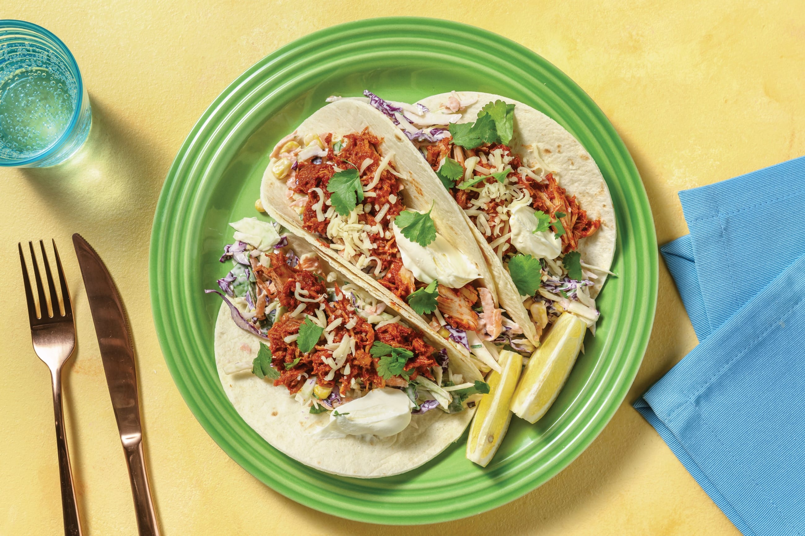 Peri Peri Pulled Chicken Tacos