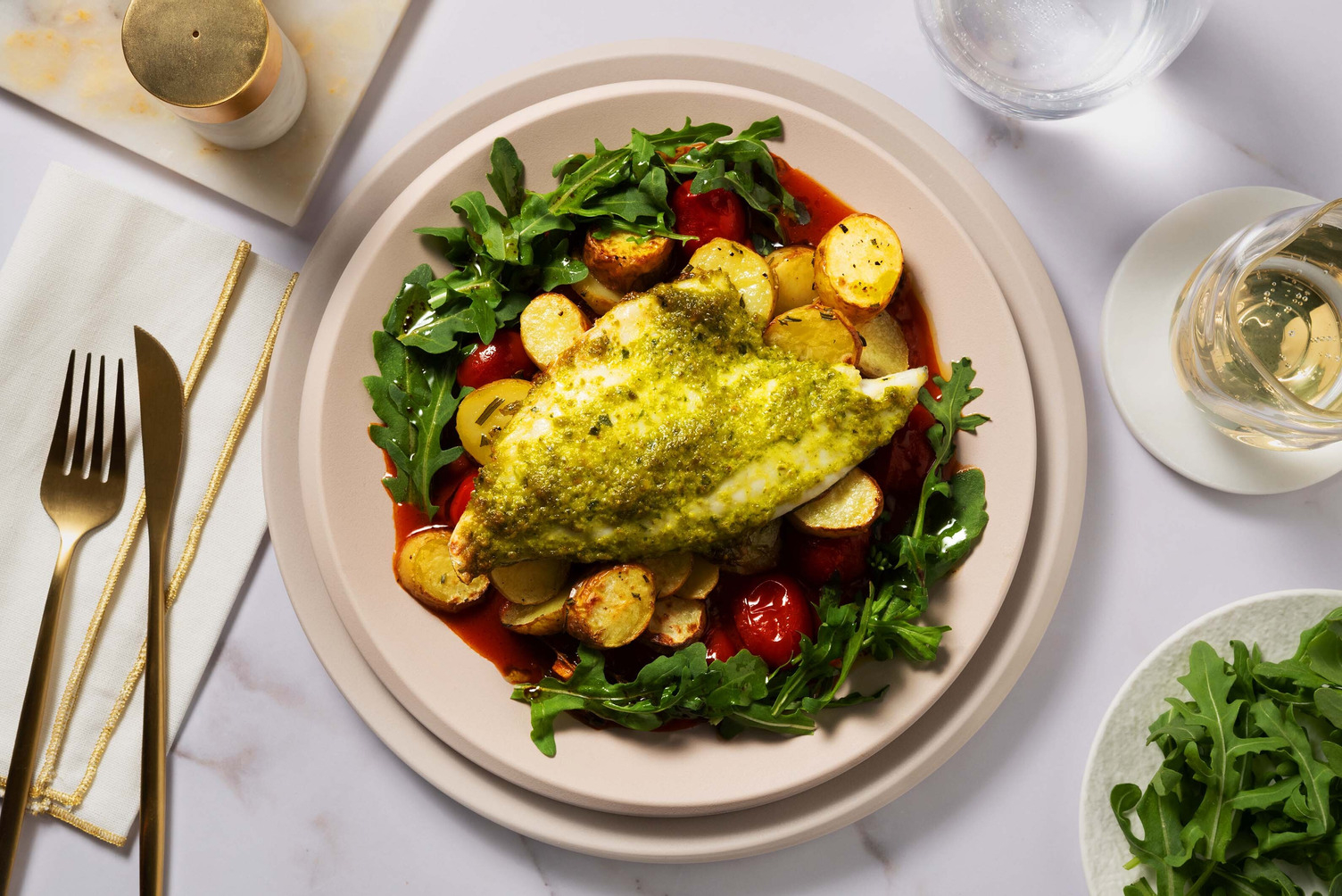 Pesto-Lachsfilet