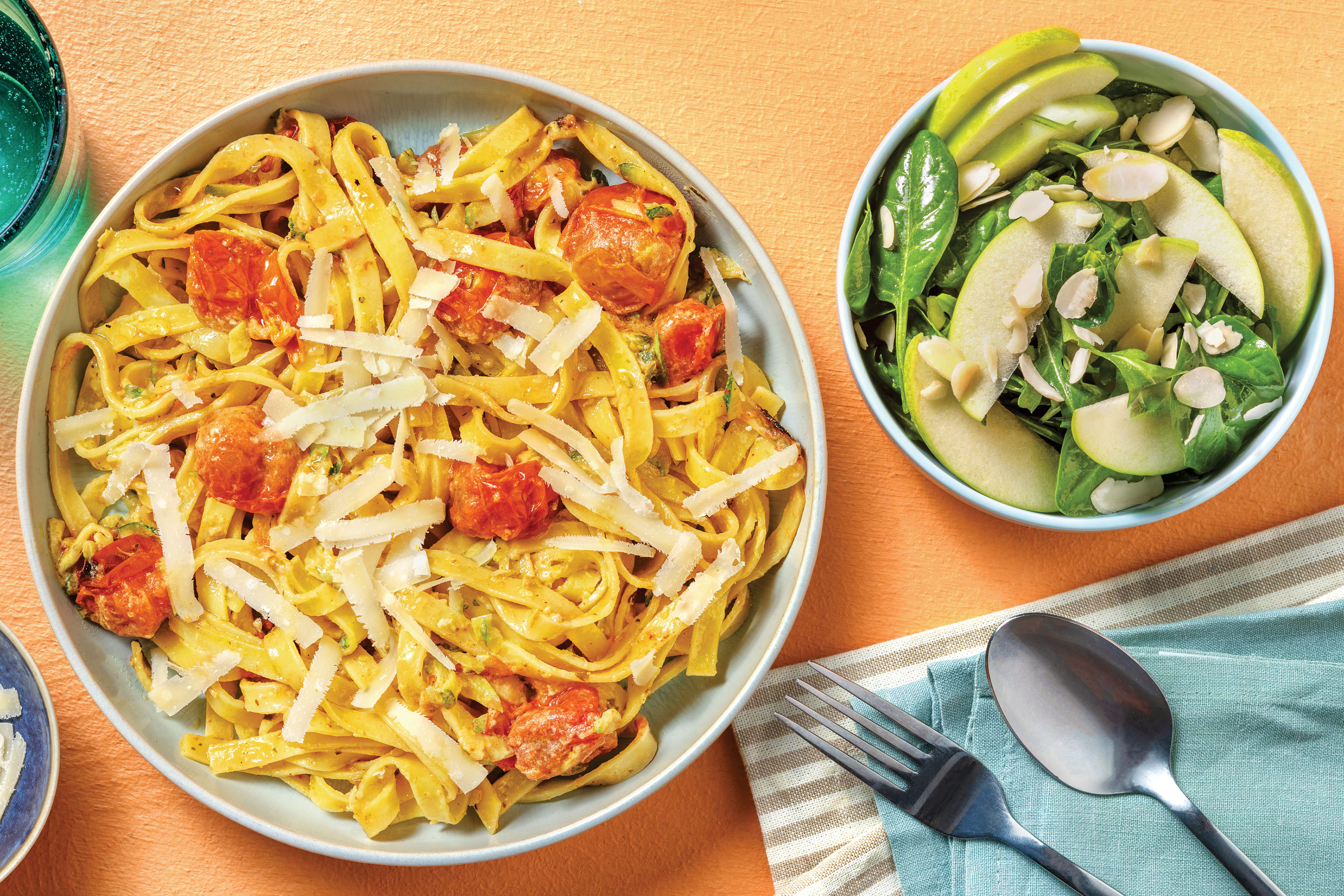 Easy Pesto & Cherry Tomato Pasta