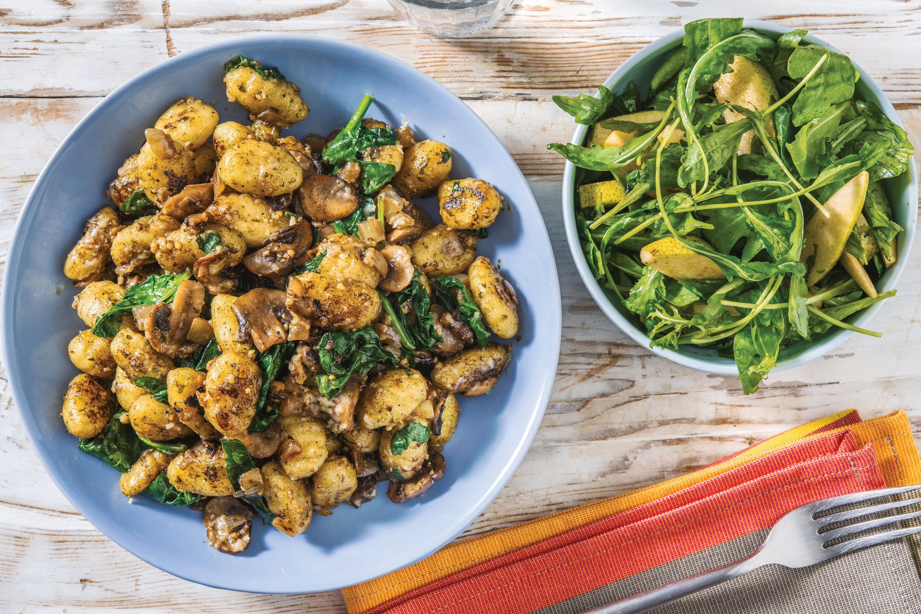 Pesto, Mushroom & Parmesan Gnocchi
