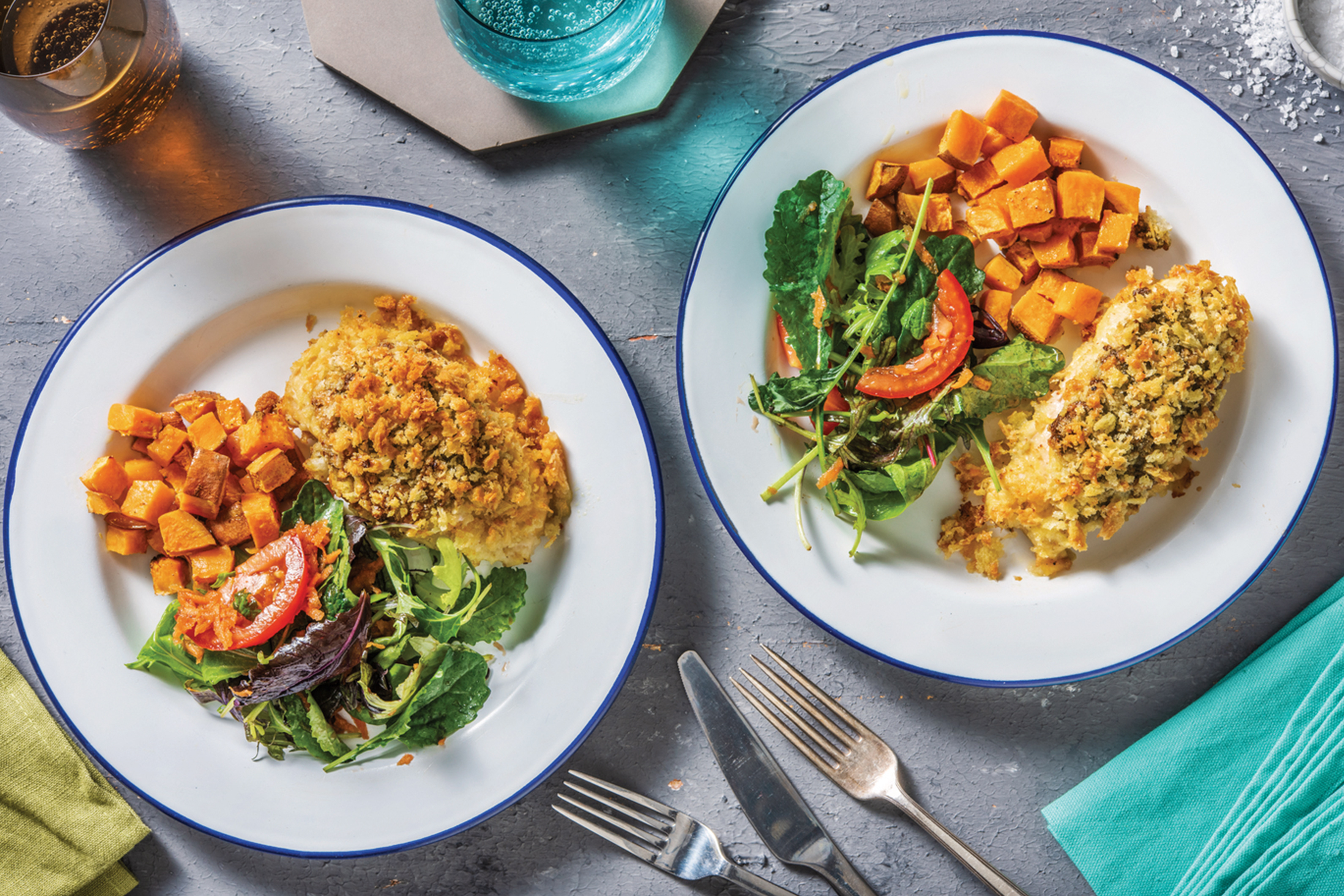 Pesto & Parmesan-Crusted Chicken