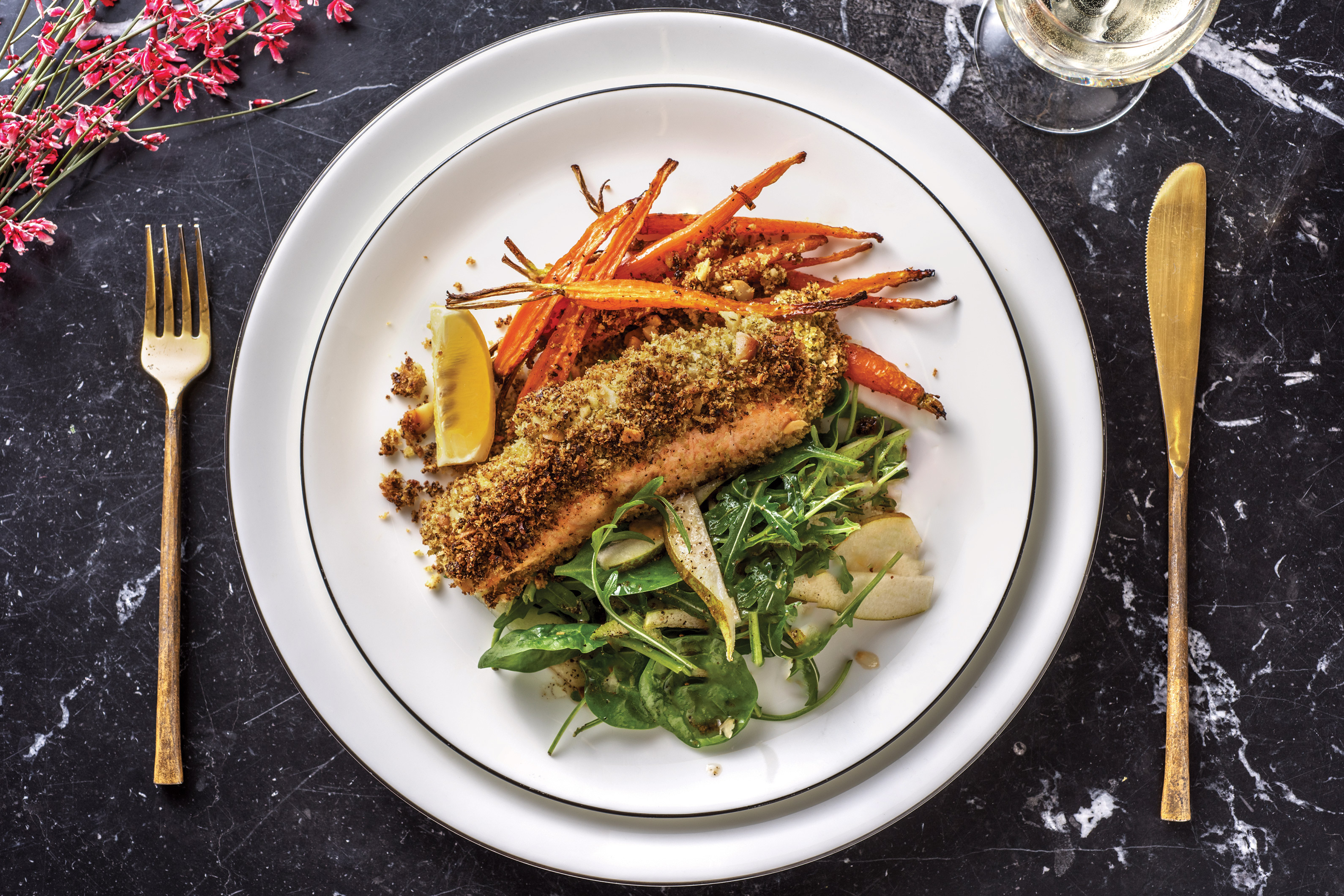 Pesto & Pistachio-Crusted Trout