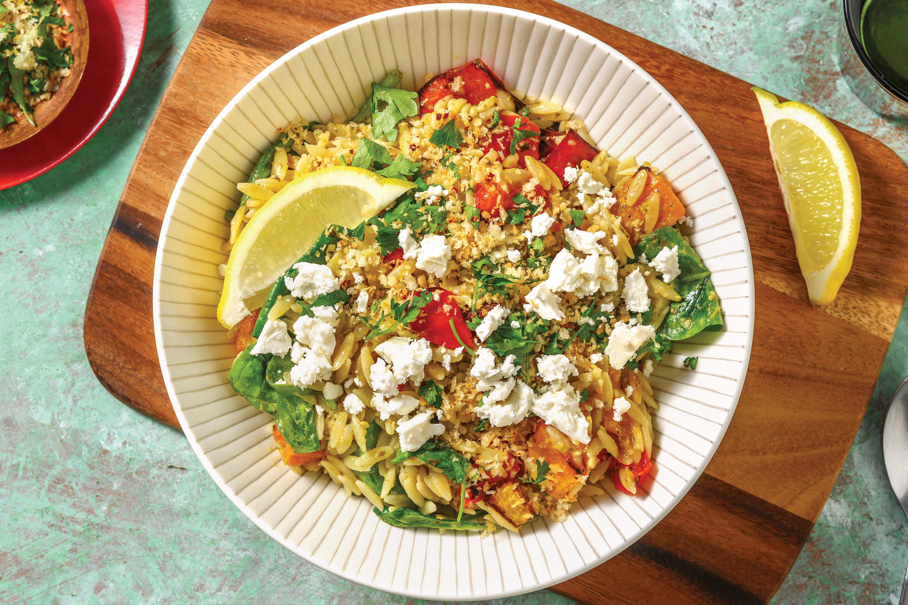 Easy Roast Pumpkin & Pesto Risoni