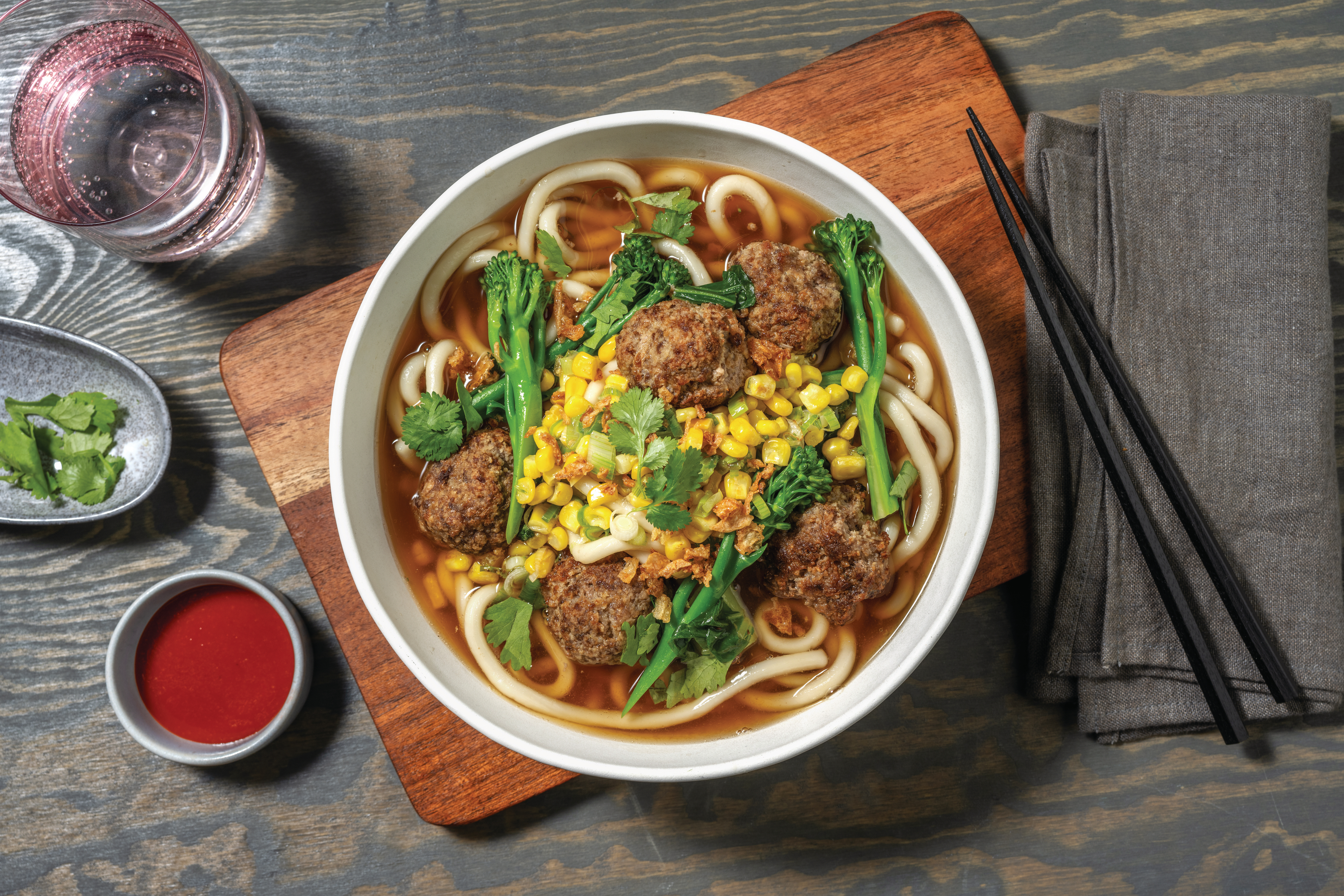 Pho-Style Beef Meatball Soup