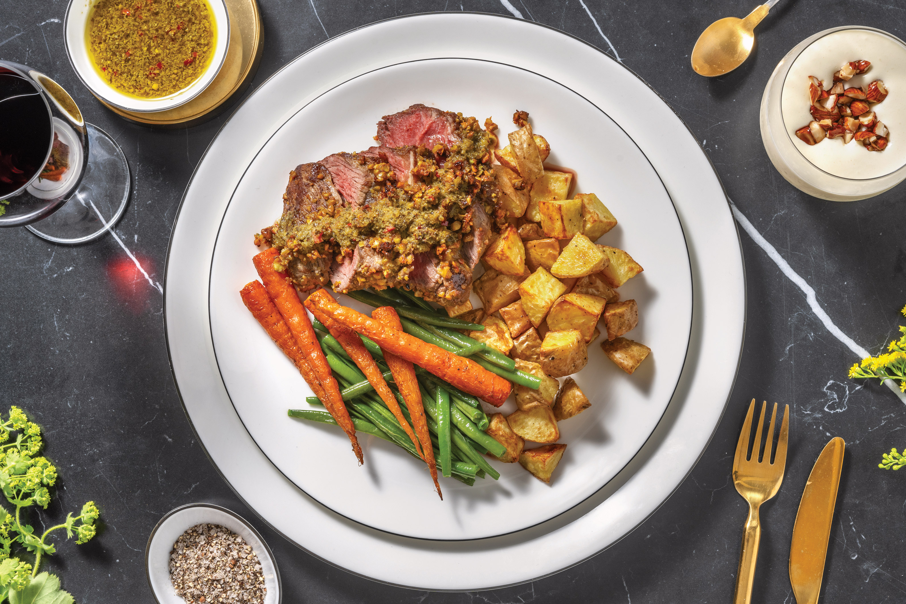 Pistachio-Crusted Lamb for Dinner