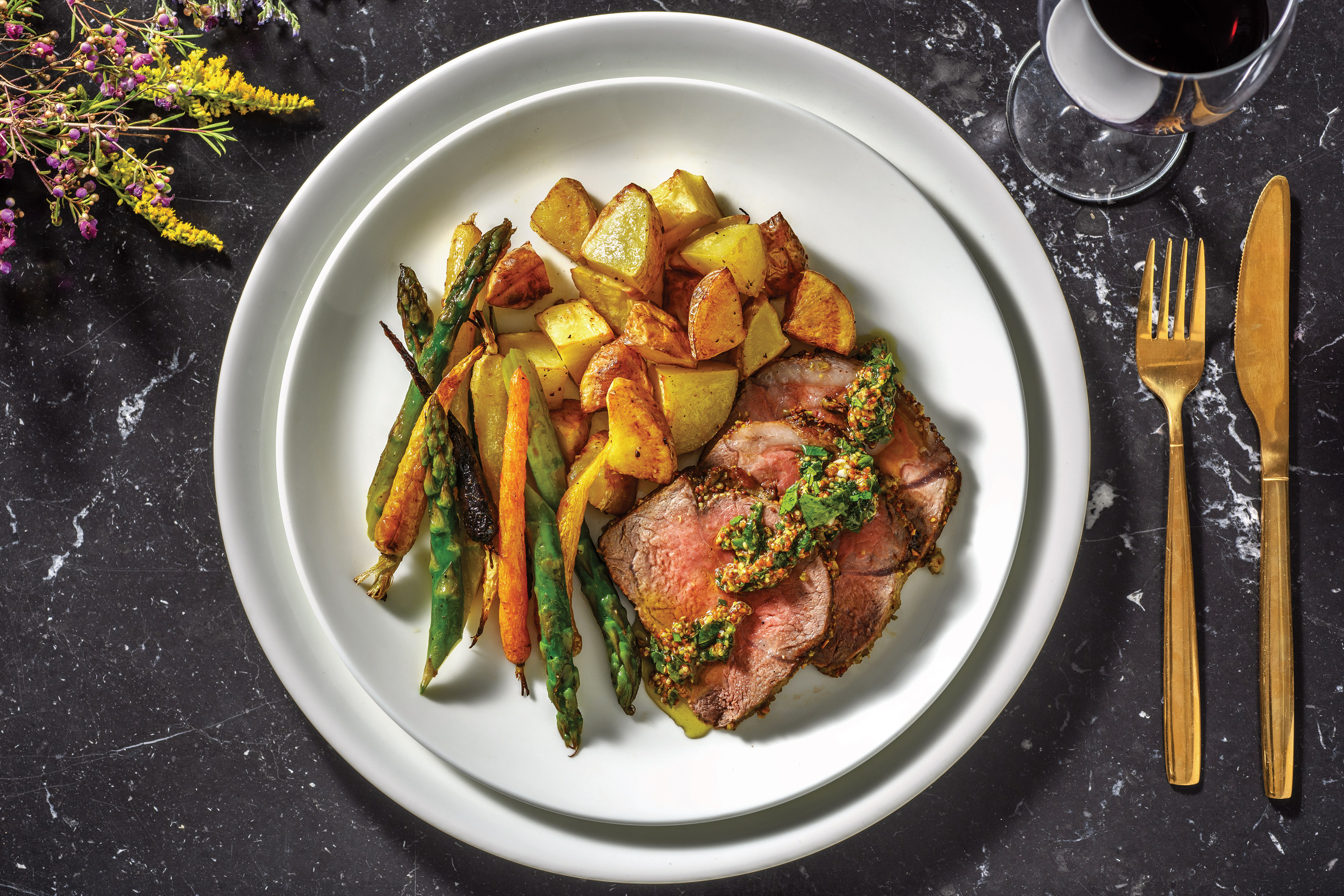 Pistachio-Crusted Lamb