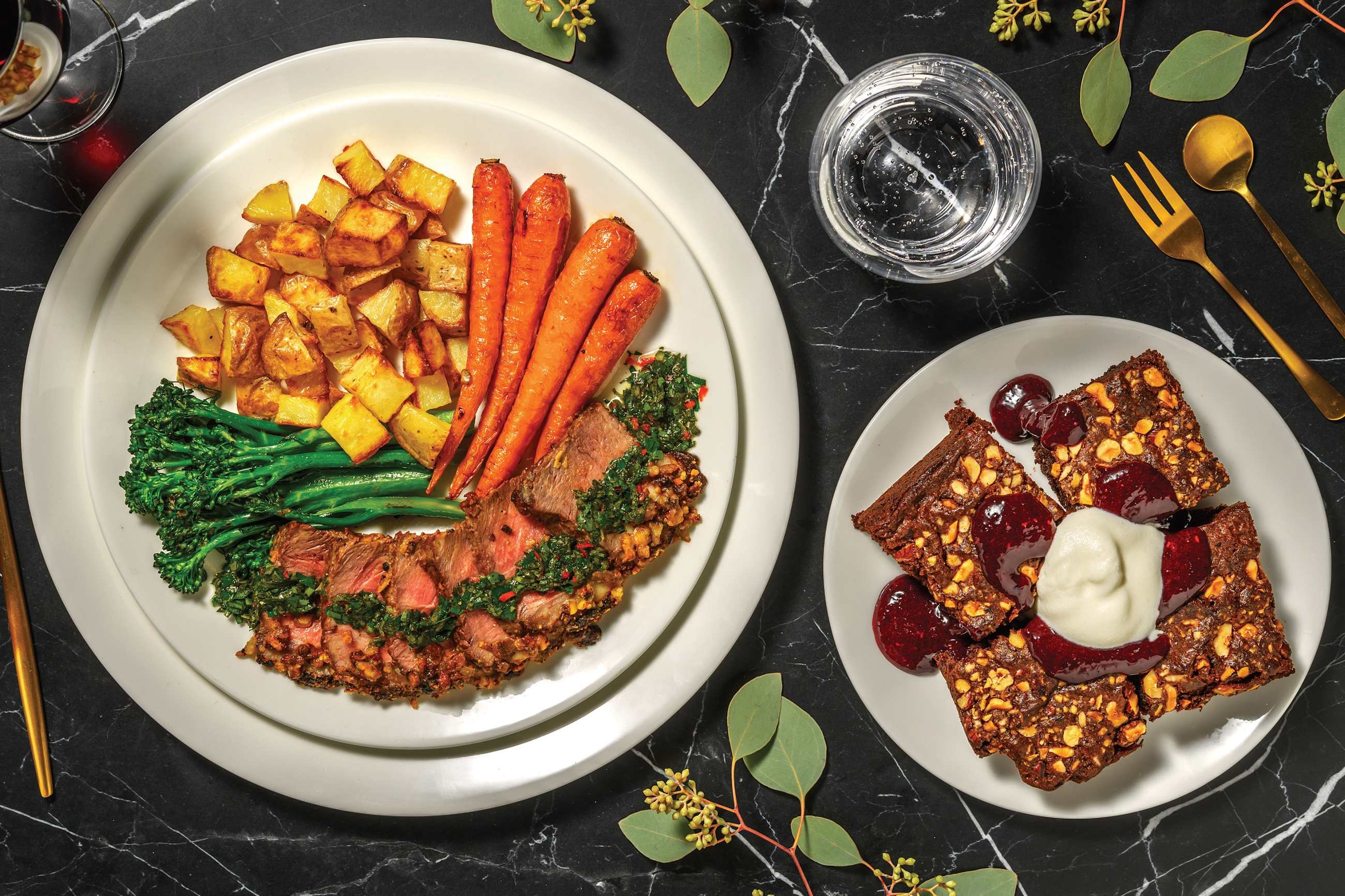 Pistachio-Crusted Lamb & Chimichurri