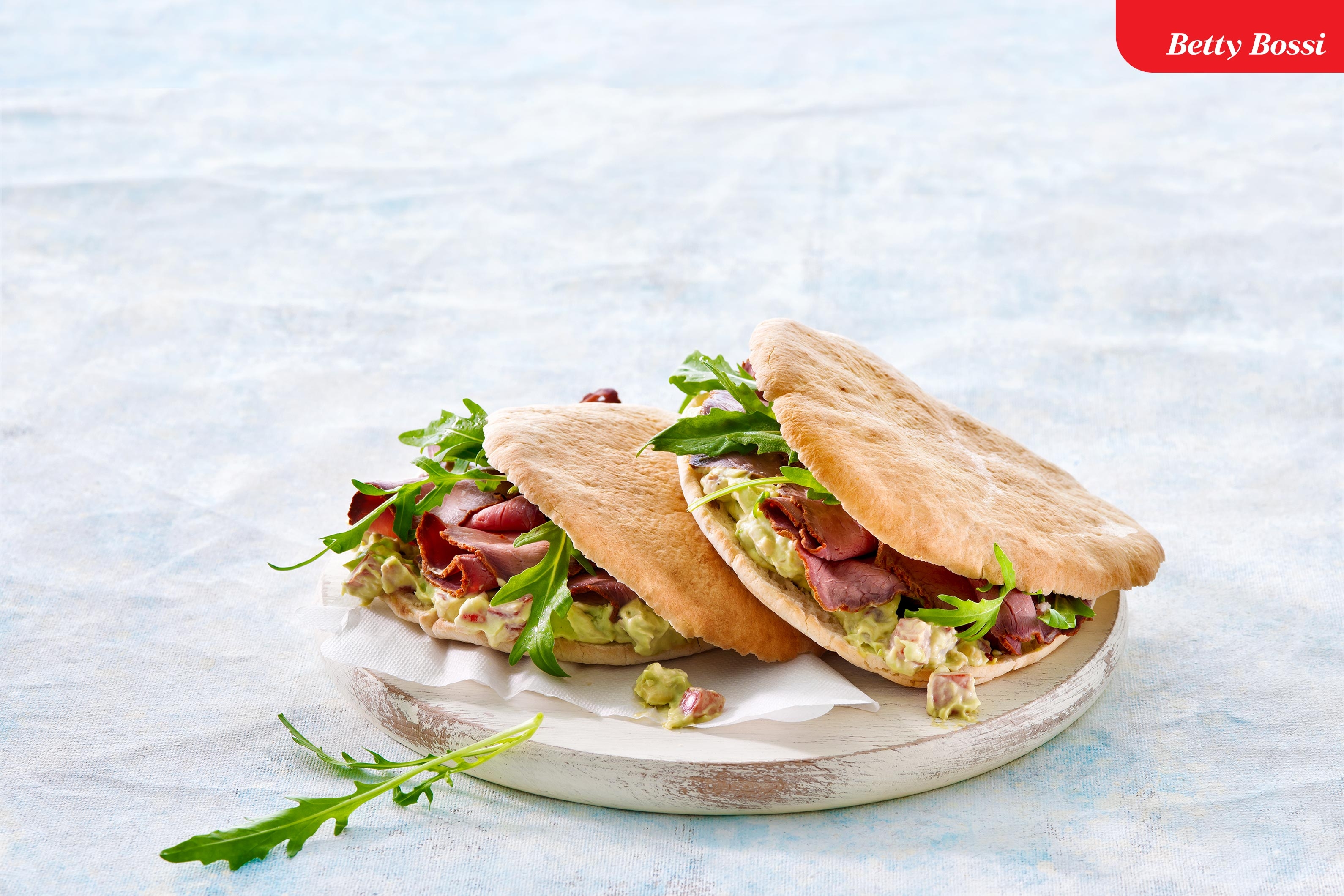 Pitabrot mit Roastbeef