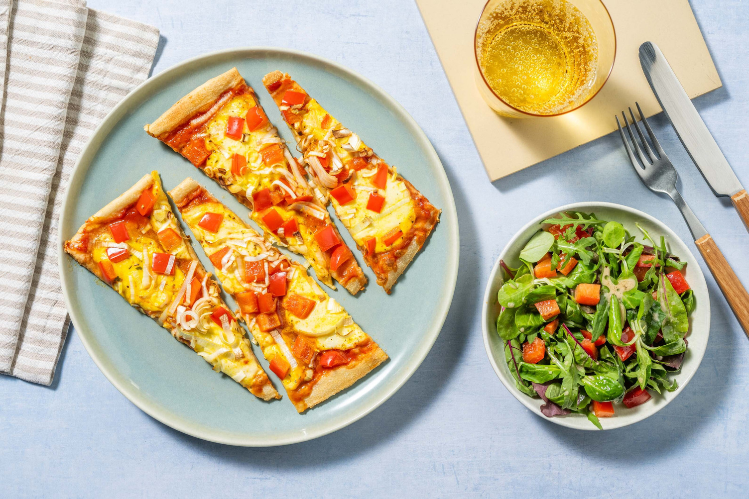 Pizza aux légumes maison