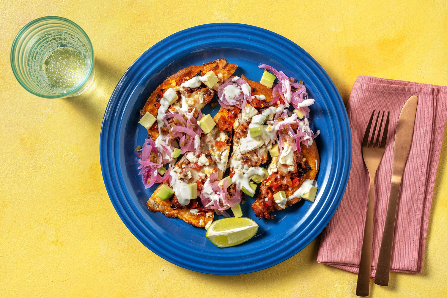 Quick Chorizo Flatbread Pizzas