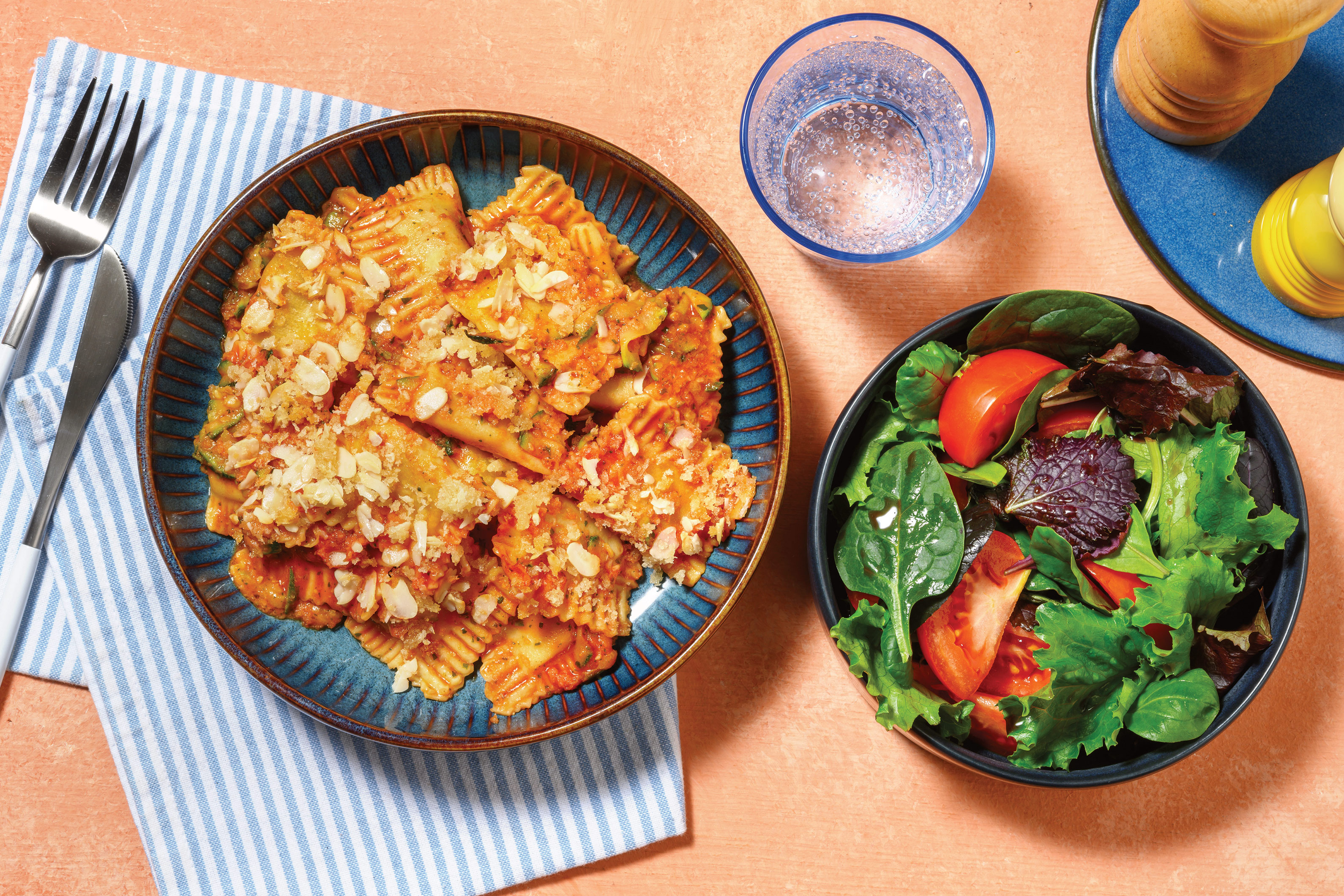 Plant-Based Beef-Style Ravioli Bake