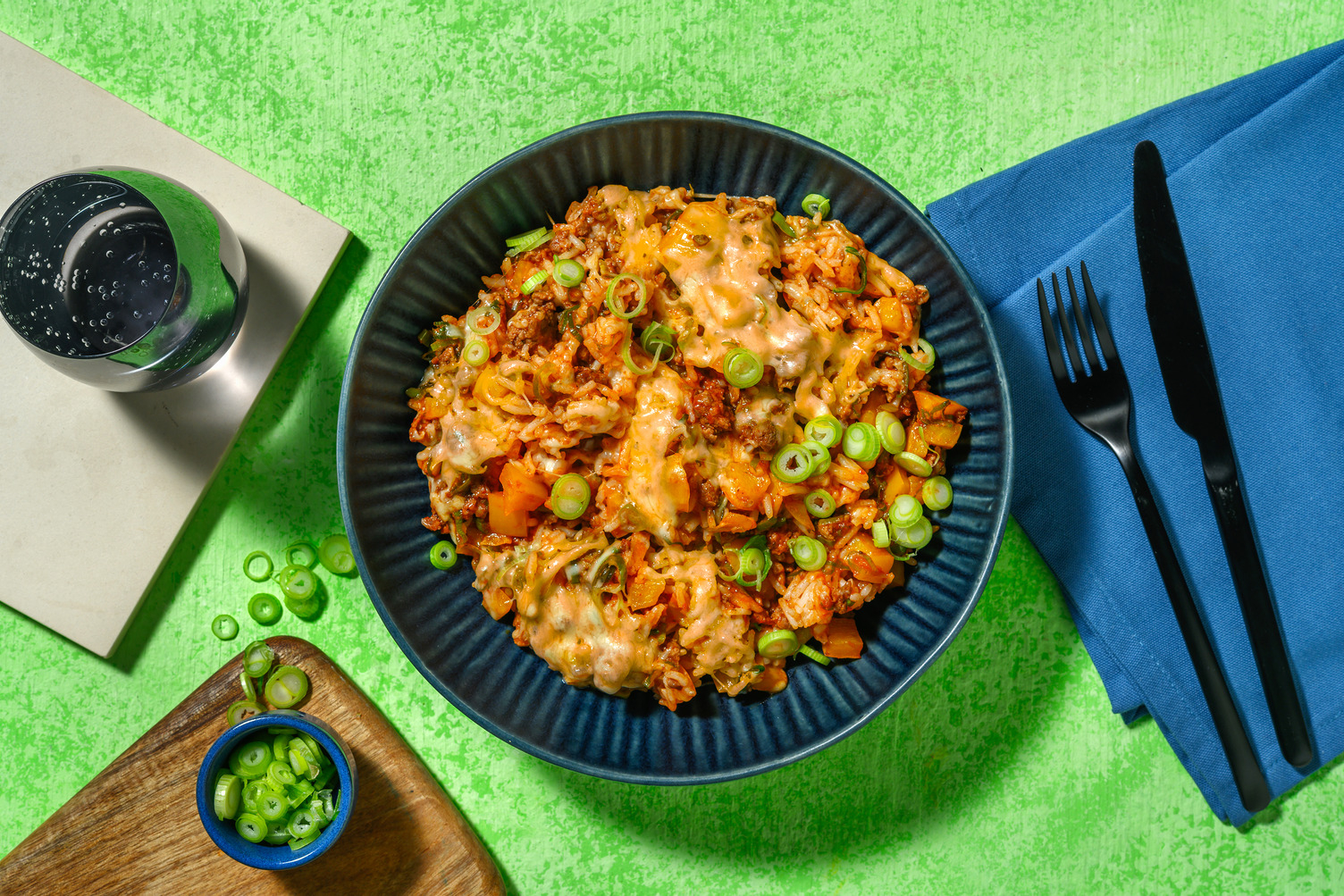 Tex Mex-Style Plant-Based Ground Protein Skillet Rice
