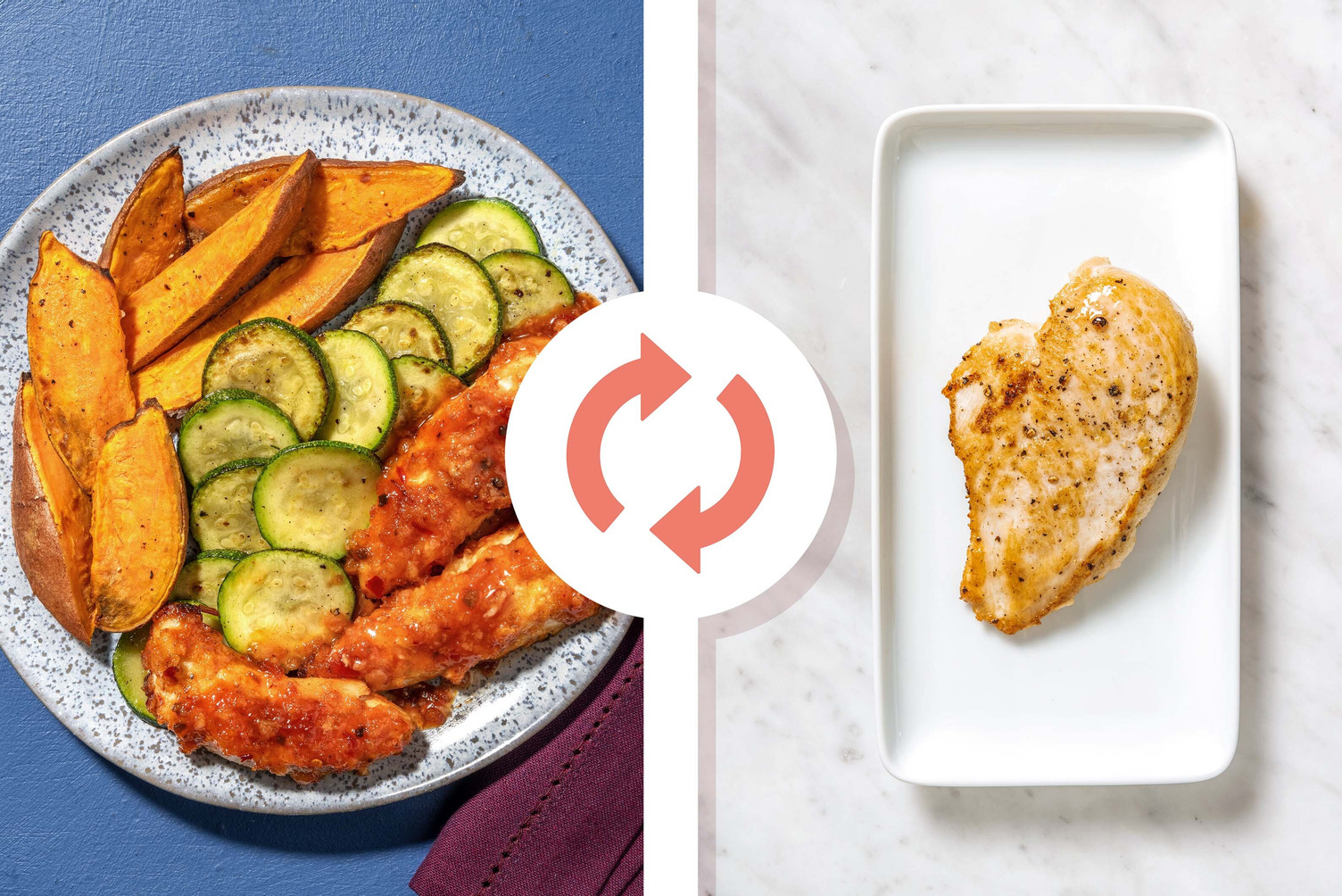 Poitrines de poulet au chili doux