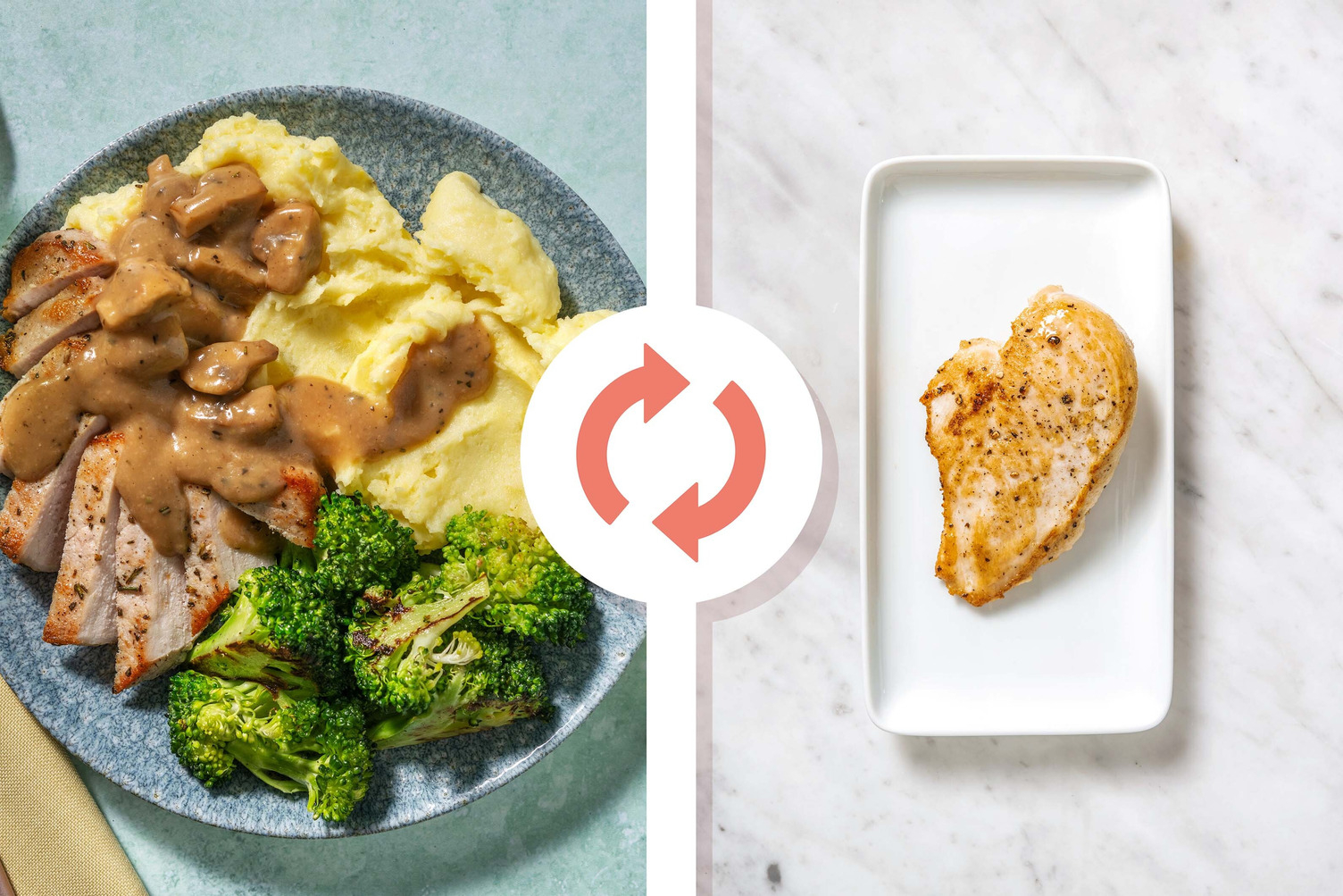 Rosemary Chicken Breasts and Mushroom Gravy