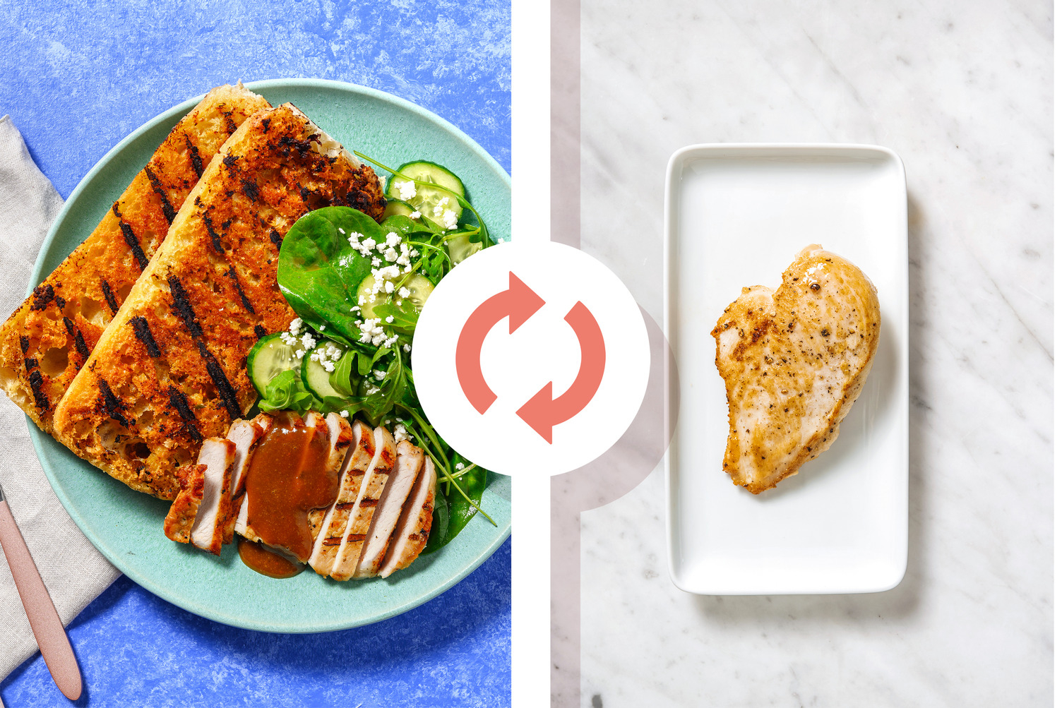 Poitrines de poulet grillées aux figues et au romarin