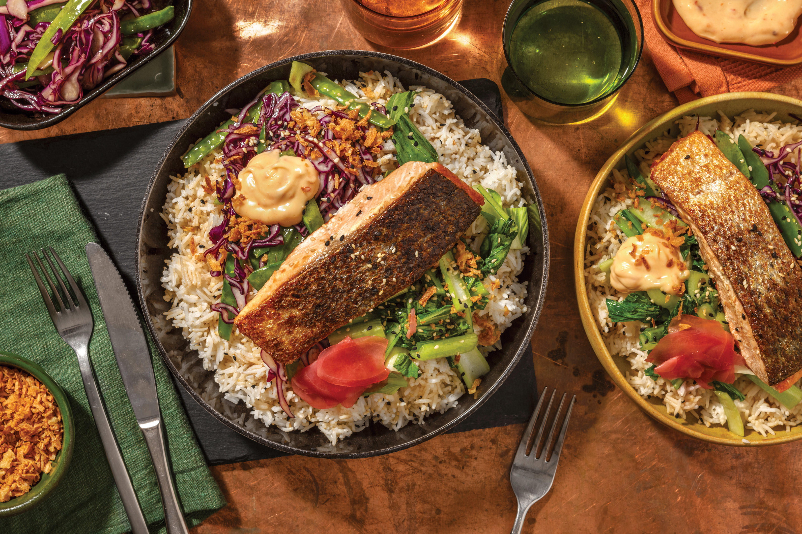 Ponzu Salmon Poke Bowl